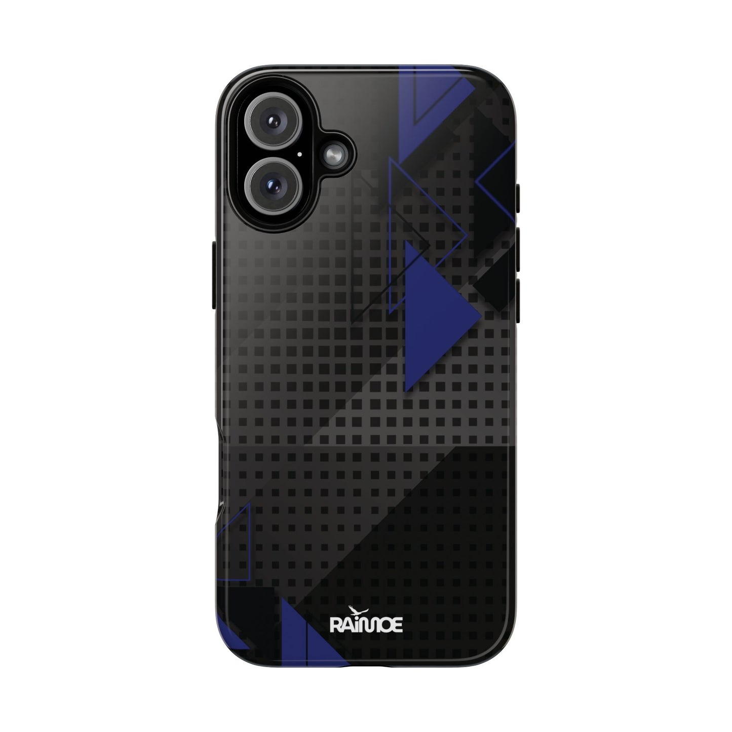 Funda resistente para iPhone (brillante) con diseño de triángulos