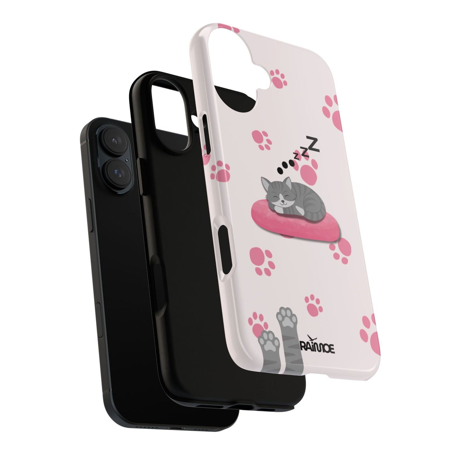 Kitty Cutie - Funda resistente para iPhone (brillante)