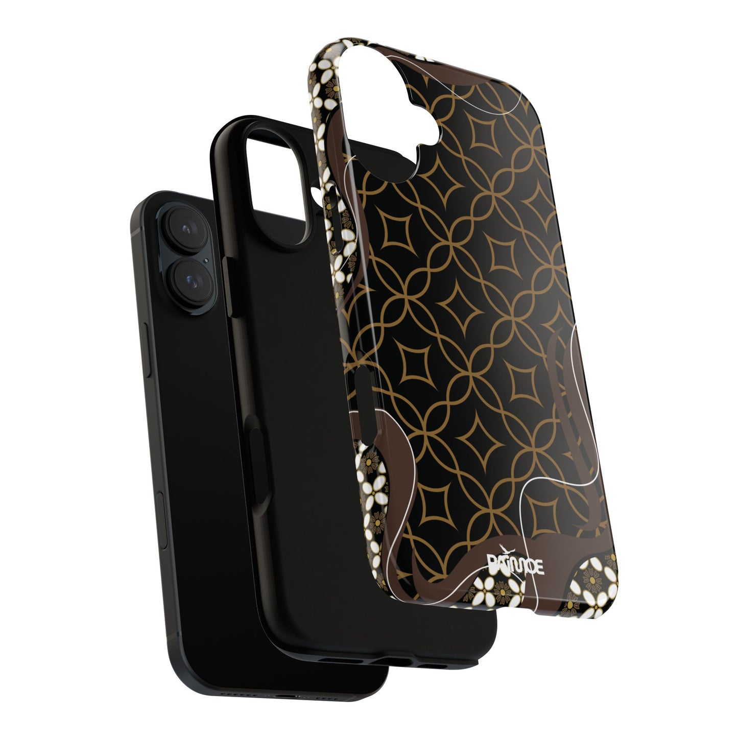 Impresión básica - Funda resistente para iPhone (brillante)