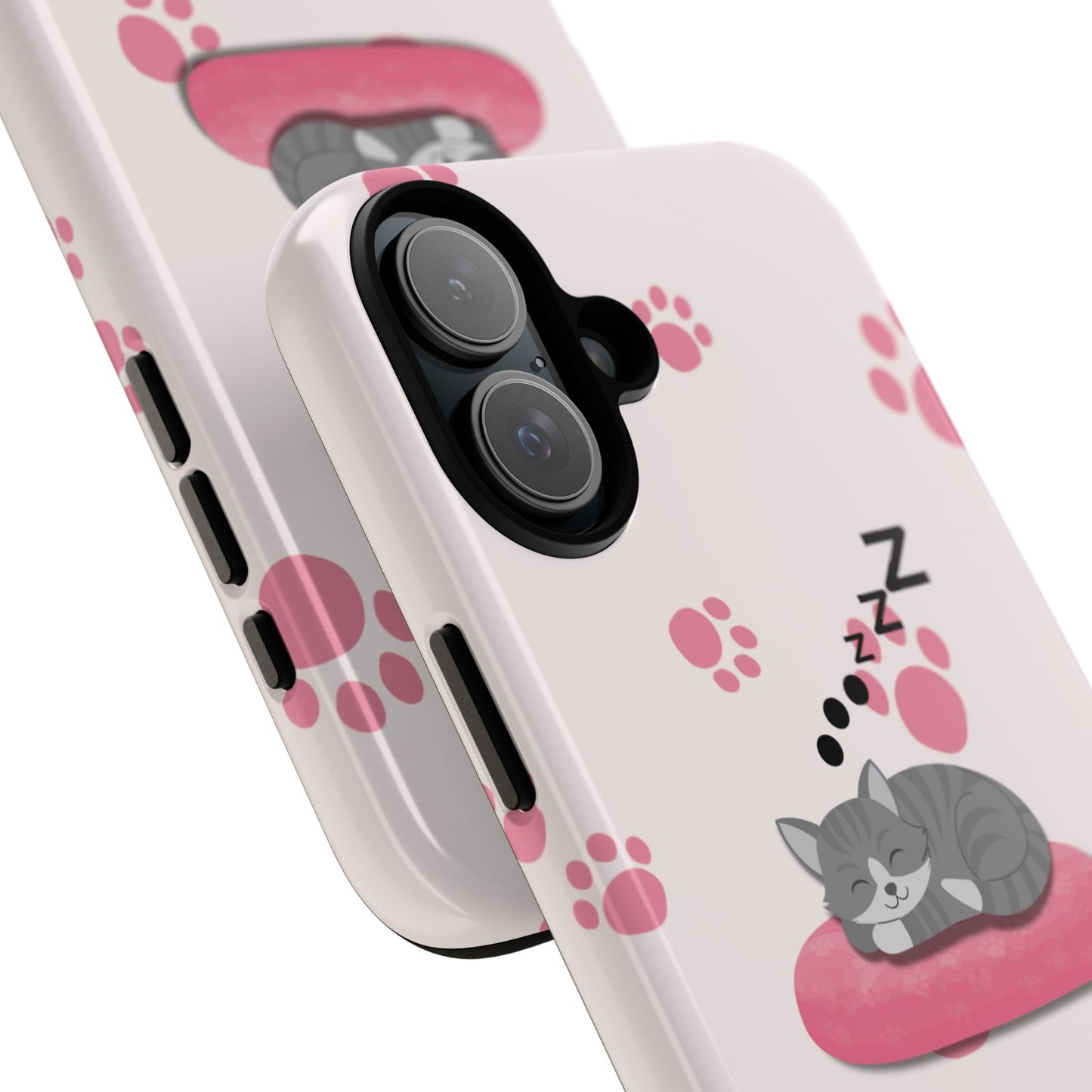 Kitty Cutie - Funda resistente para iPhone (brillante)