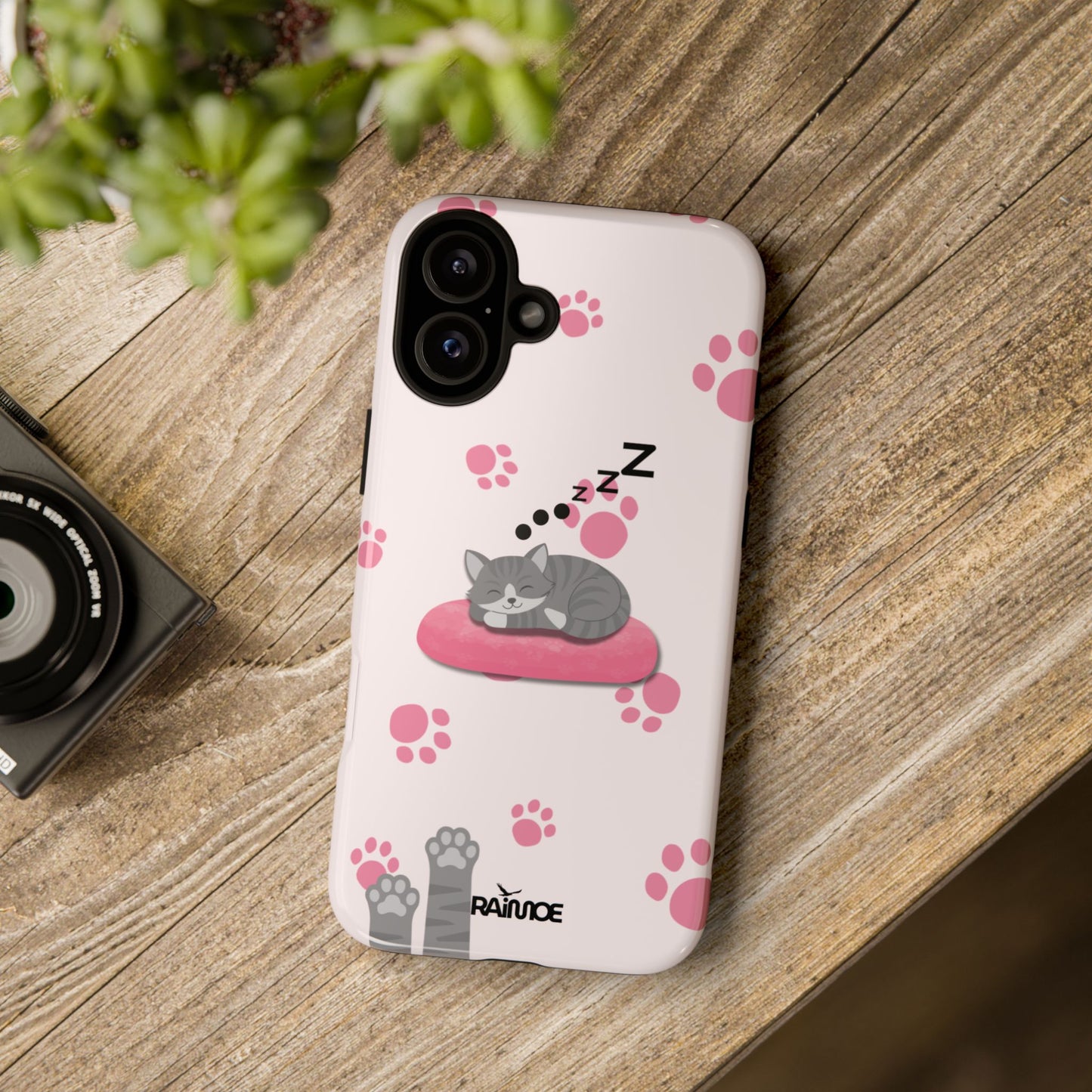 Kitty Cutie - Funda resistente para iPhone (brillante)