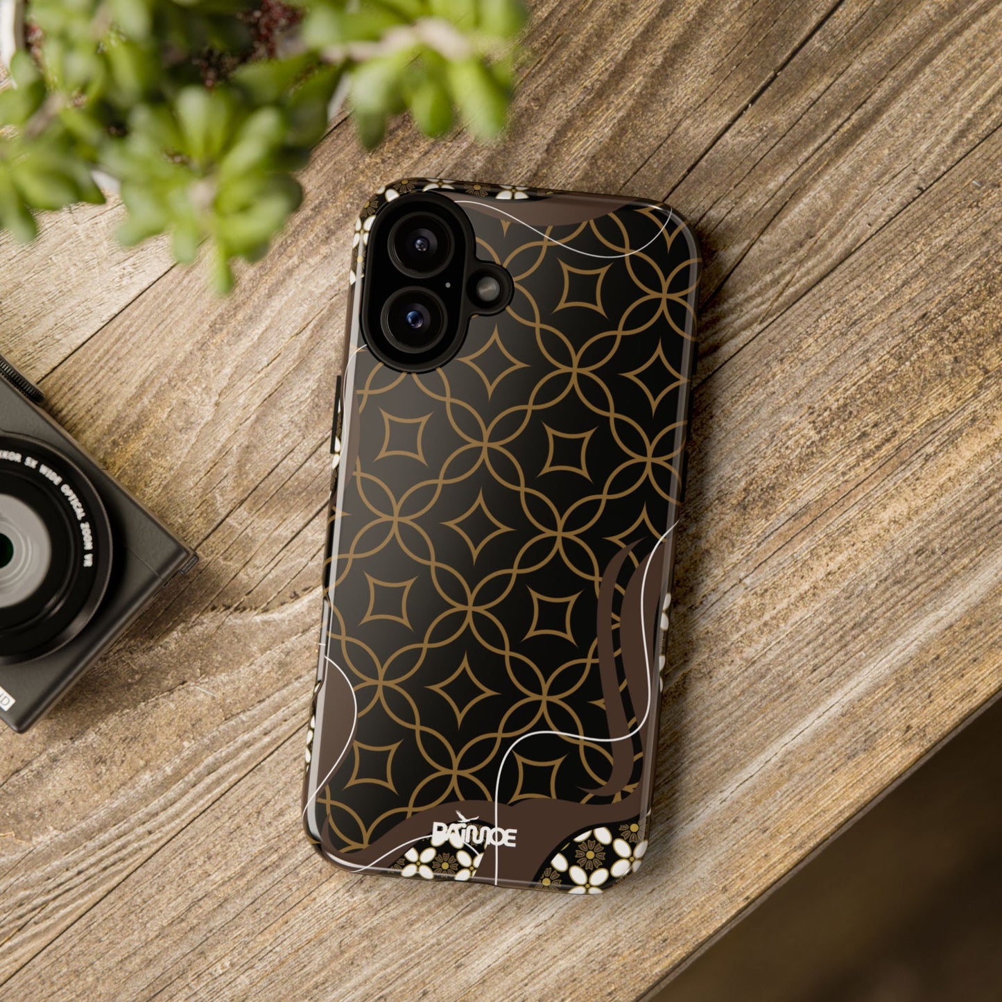 Impresión básica - Funda resistente para iPhone (brillante)