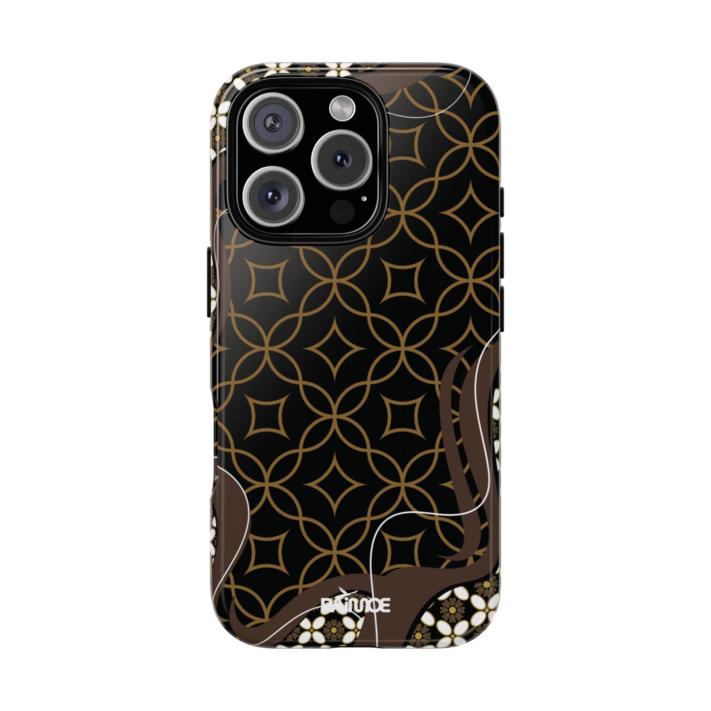 Impresión básica - Funda resistente para iPhone (brillante)