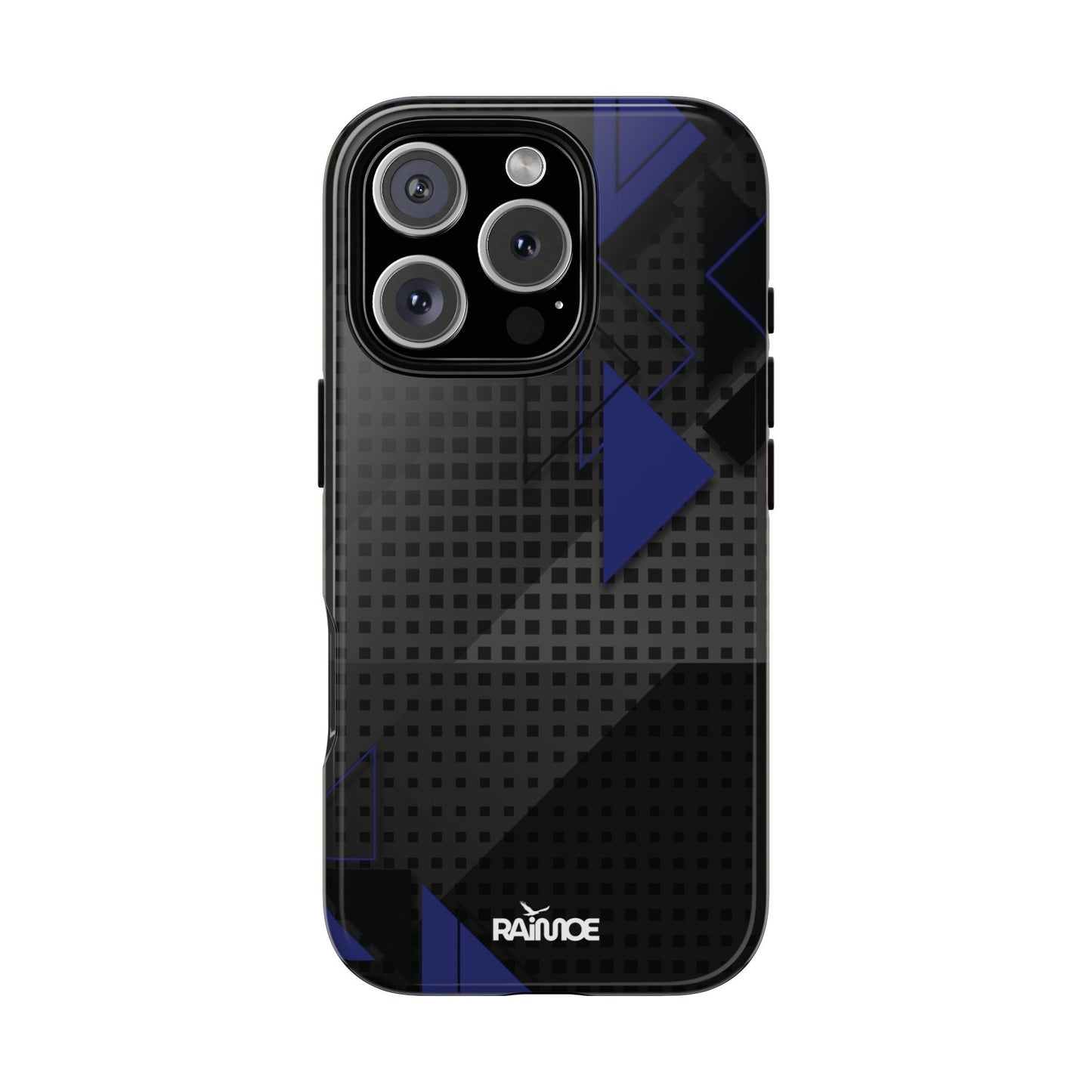 Funda resistente para iPhone (brillante) con diseño de triángulos