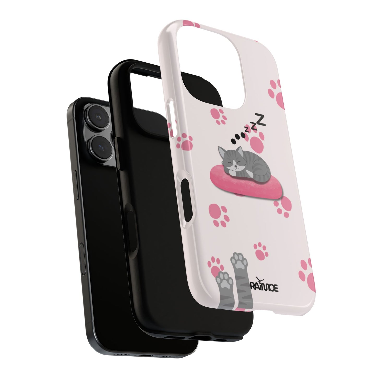 Kitty Cutie - Funda resistente para iPhone (brillante)