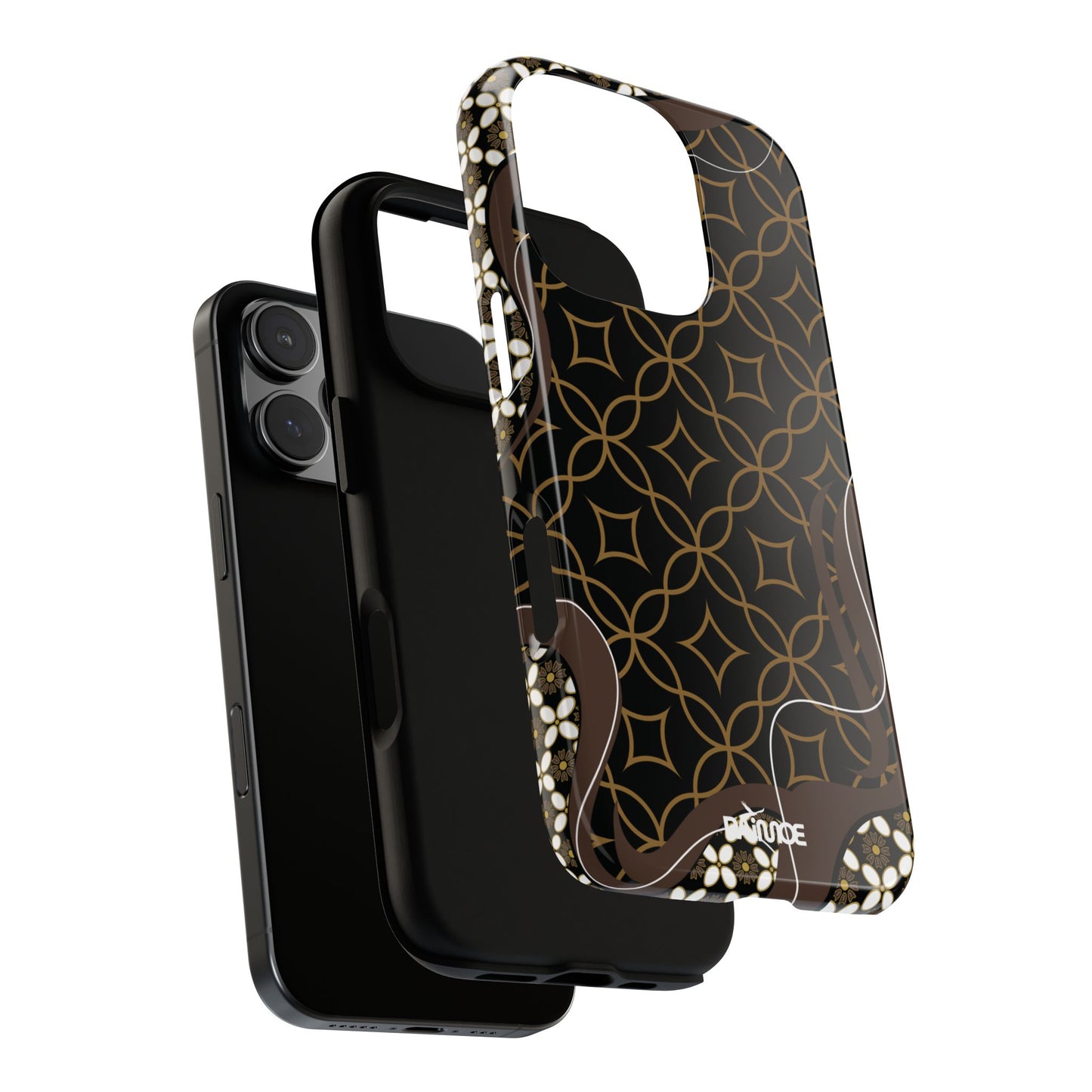 Impresión básica - Funda resistente para iPhone (brillante)