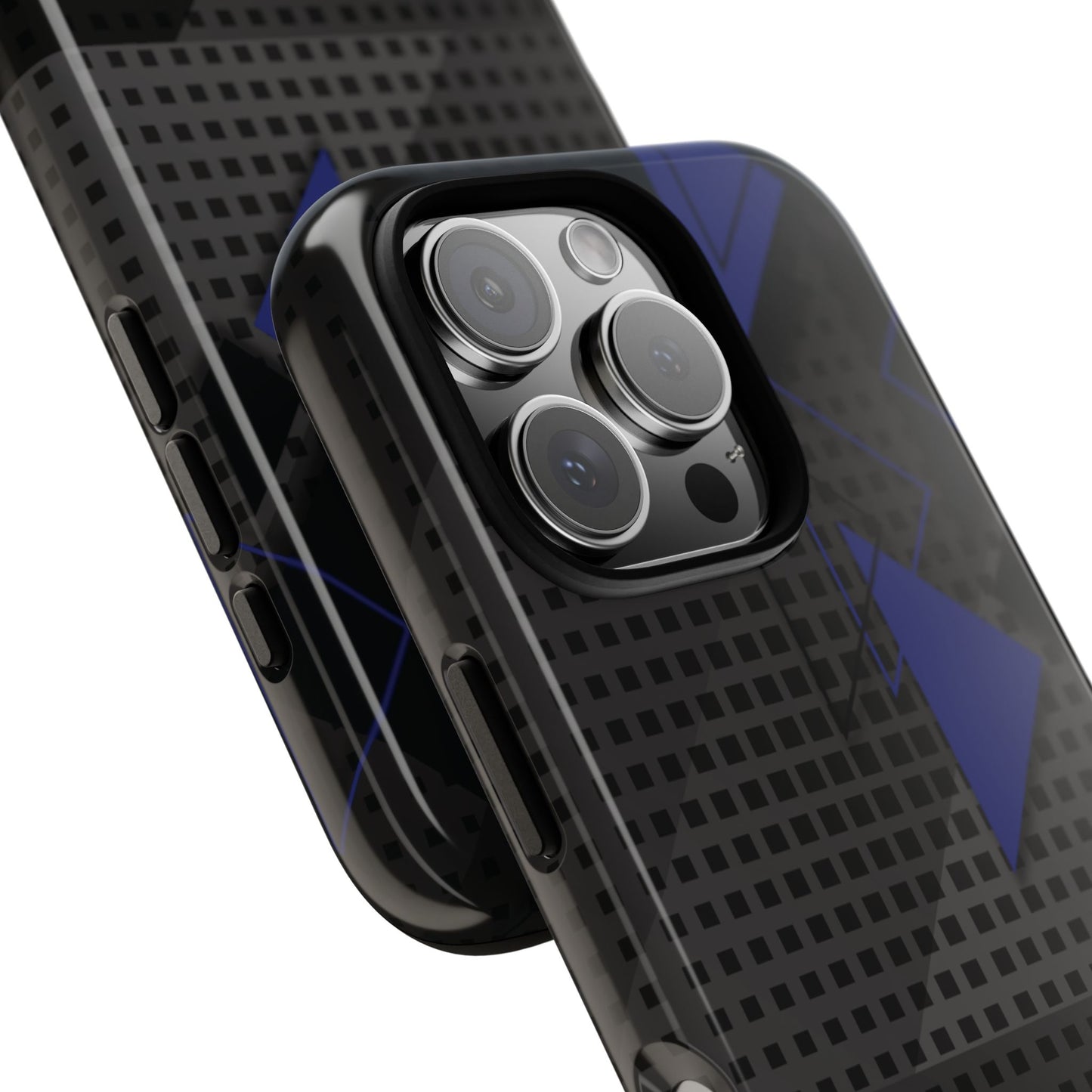 Funda resistente para iPhone (brillante) con diseño de triángulos