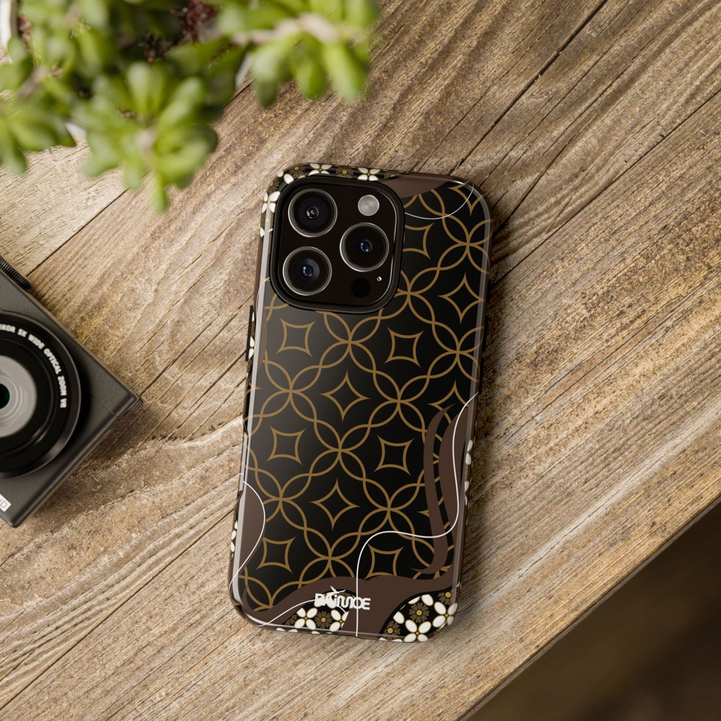 Impresión básica - Funda resistente para iPhone (brillante)