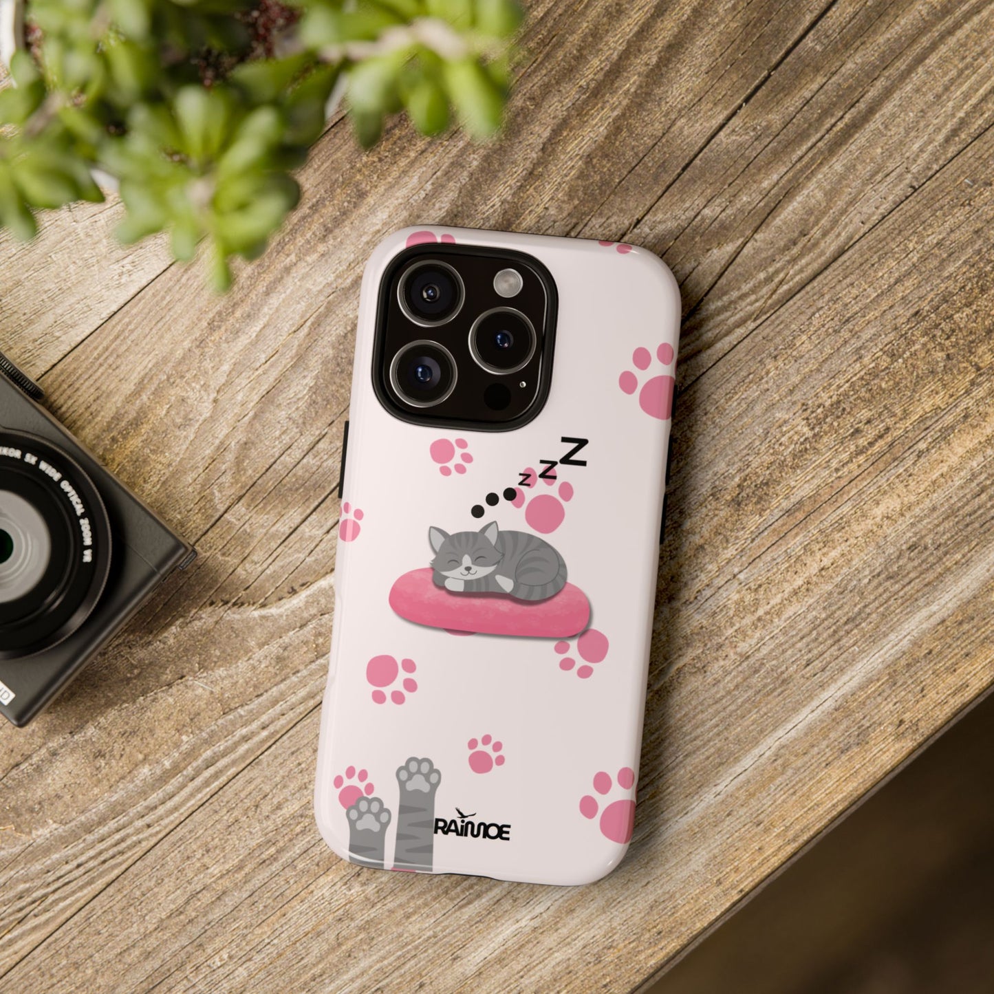 Kitty Cutie - Funda resistente para iPhone (brillante)