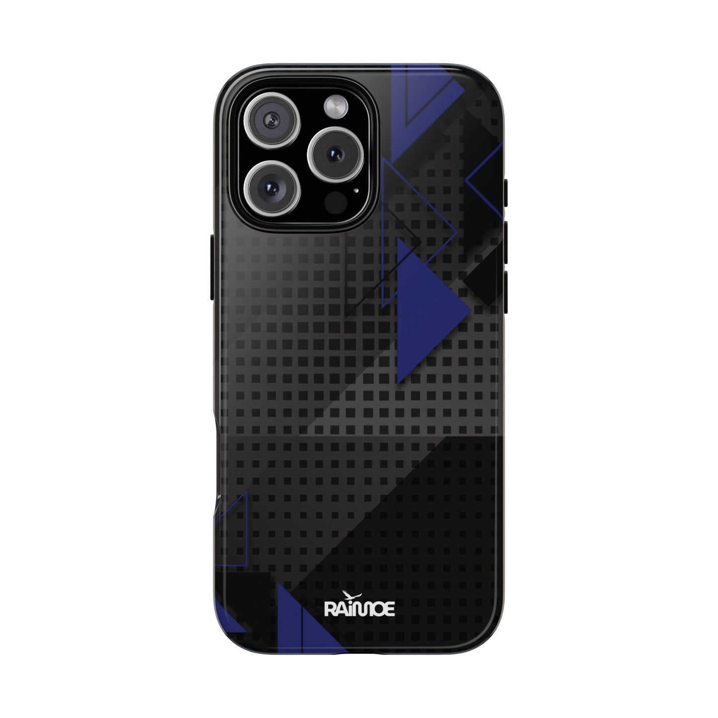Funda resistente para iPhone (brillante) con diseño de triángulos
