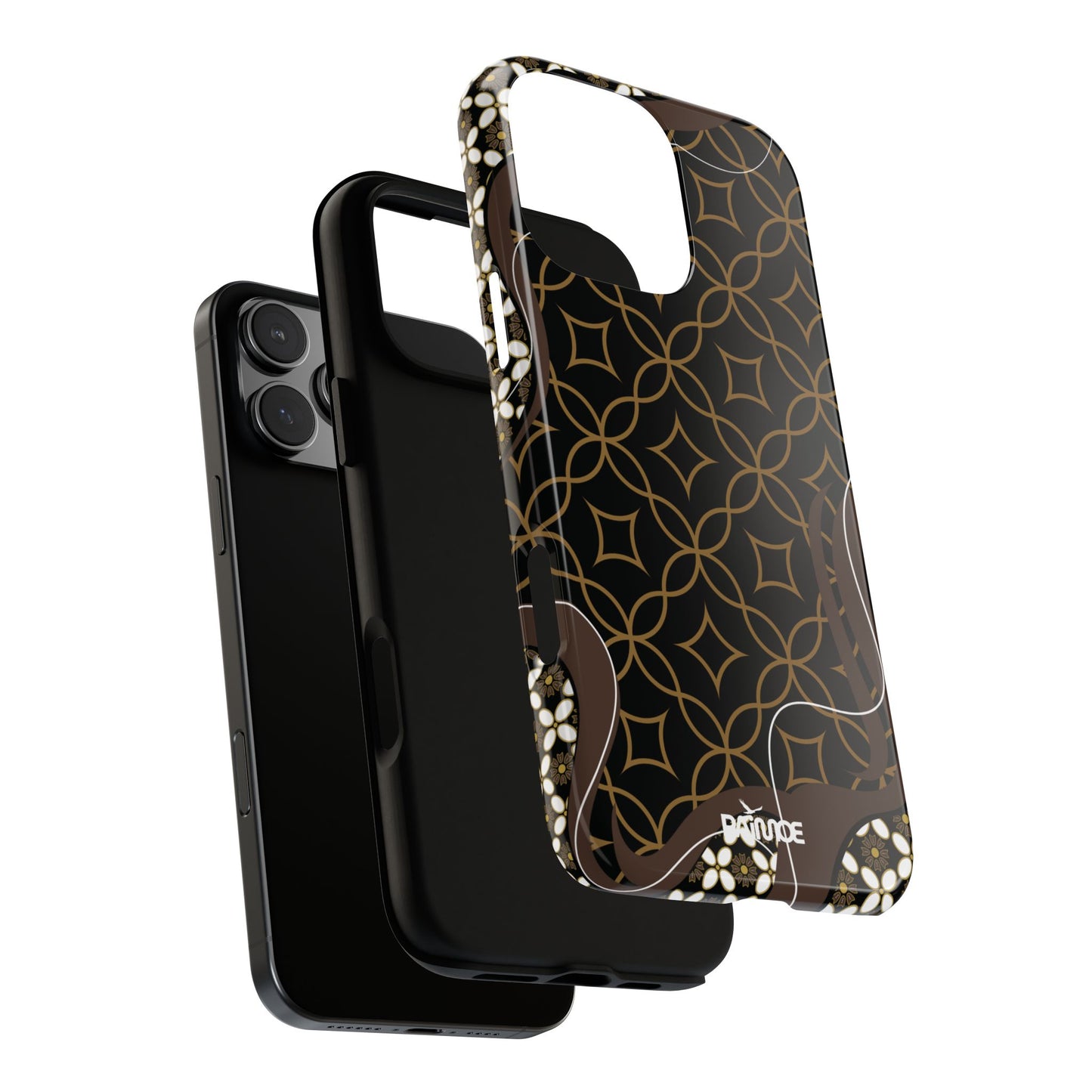 Impresión básica - Funda resistente para iPhone (brillante)