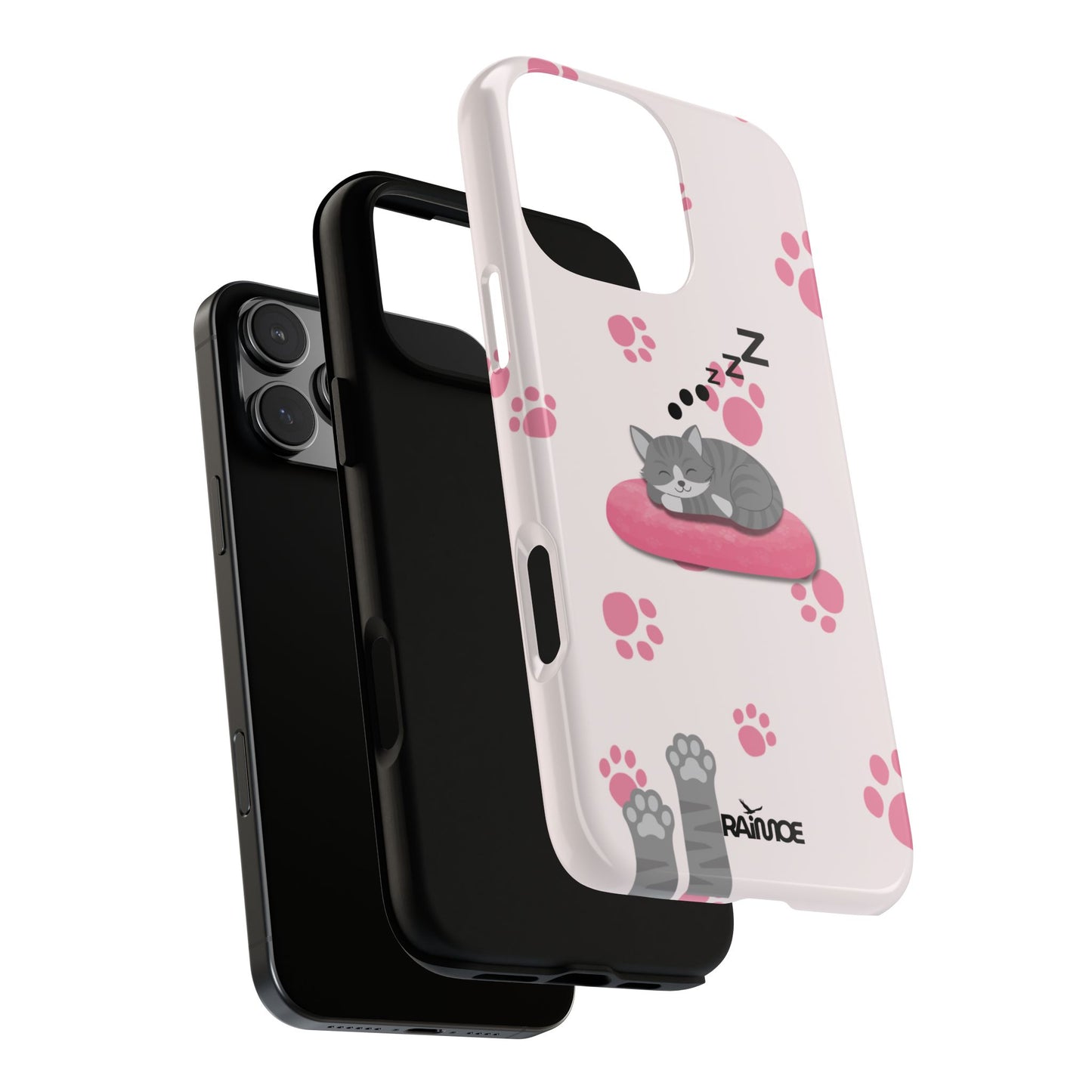 Kitty Cutie - Funda resistente para iPhone (brillante)