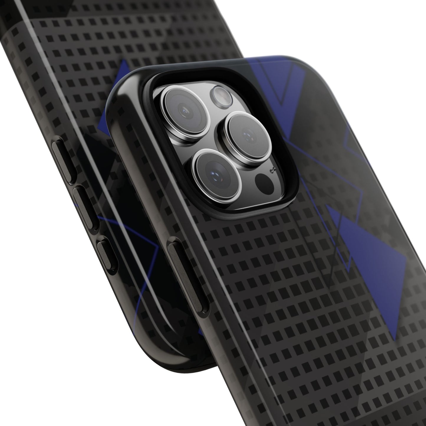 Funda resistente para iPhone (brillante) con diseño de triángulos