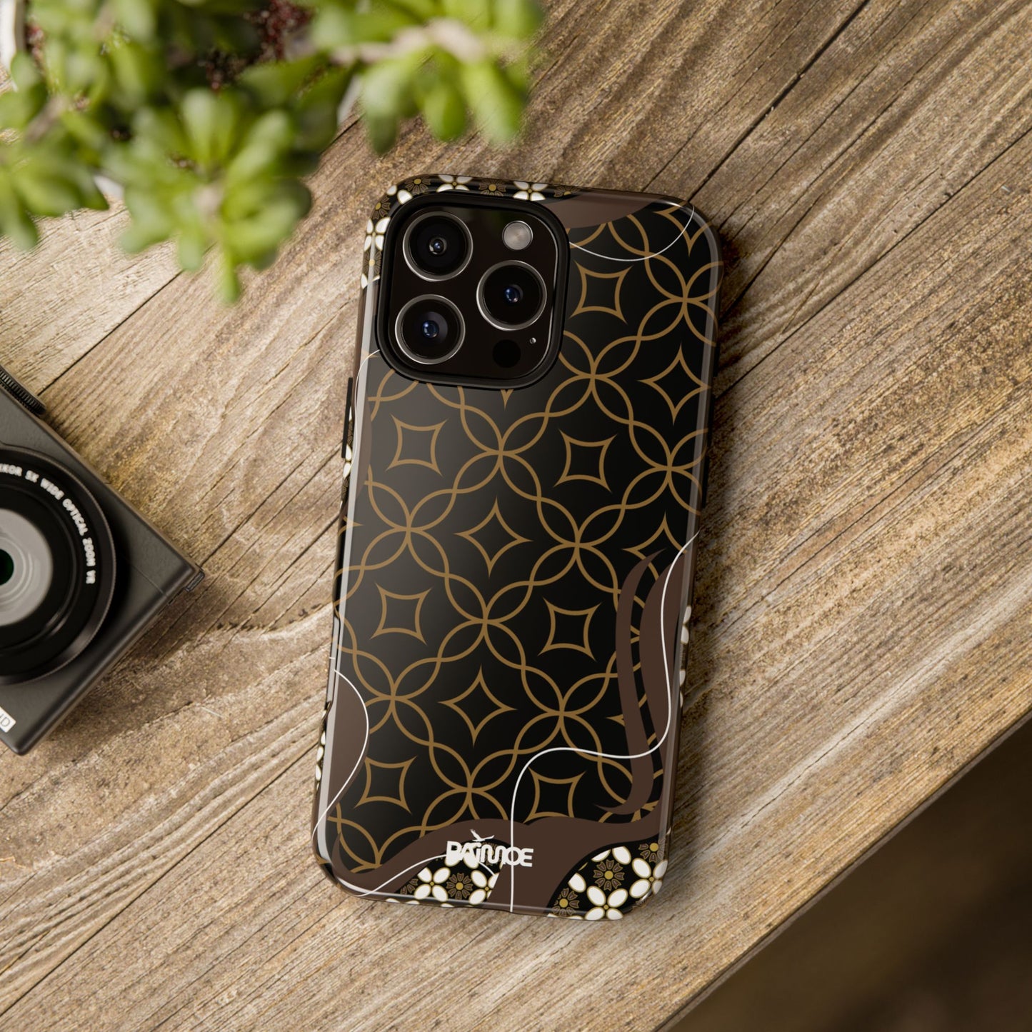 Impresión básica - Funda resistente para iPhone (brillante)