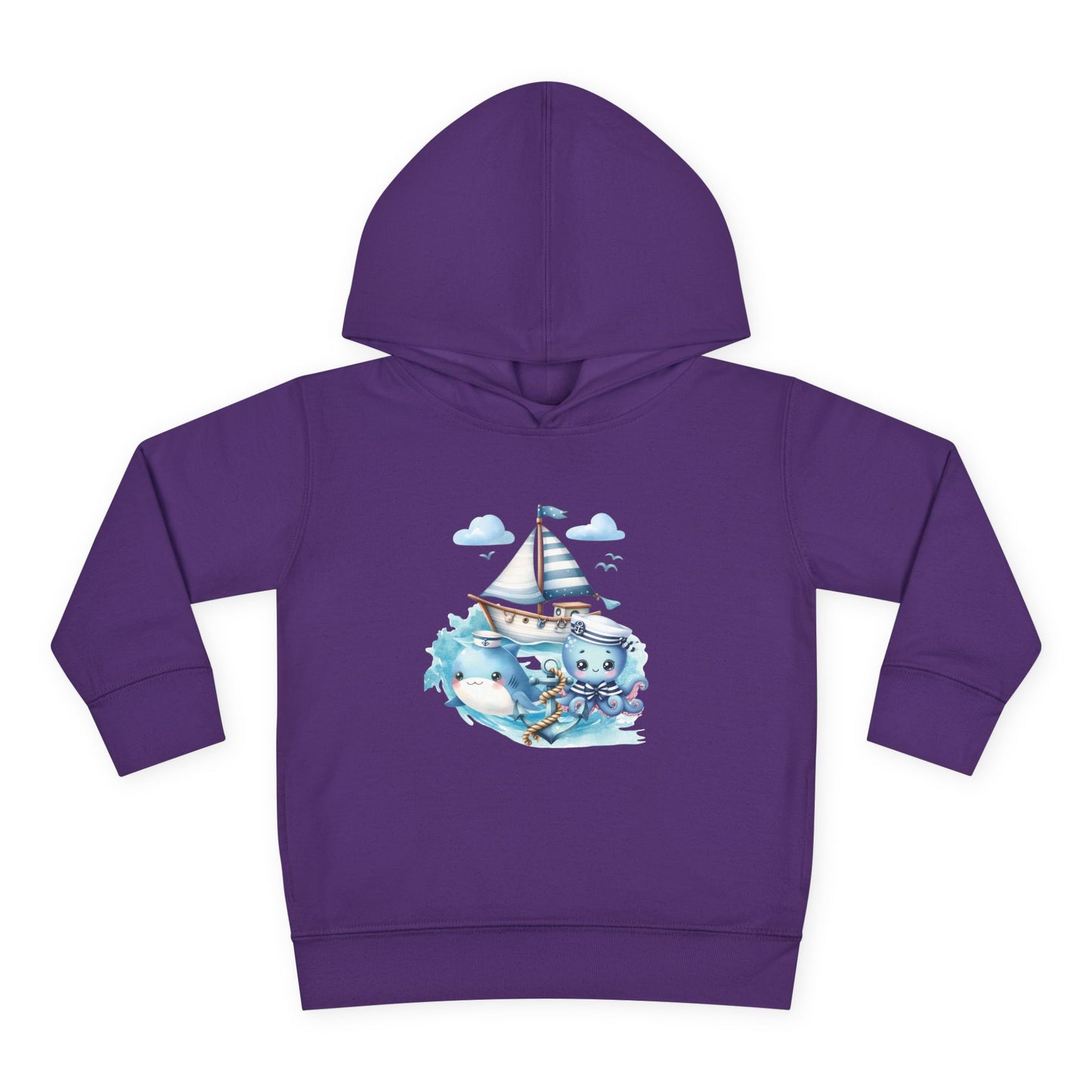 Nautical Sea Toddler Fleece Hoodie