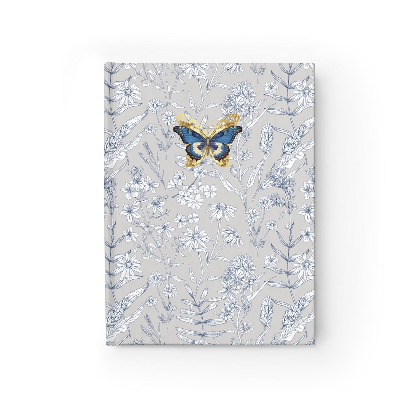 Butterfly Floral Blank Journal