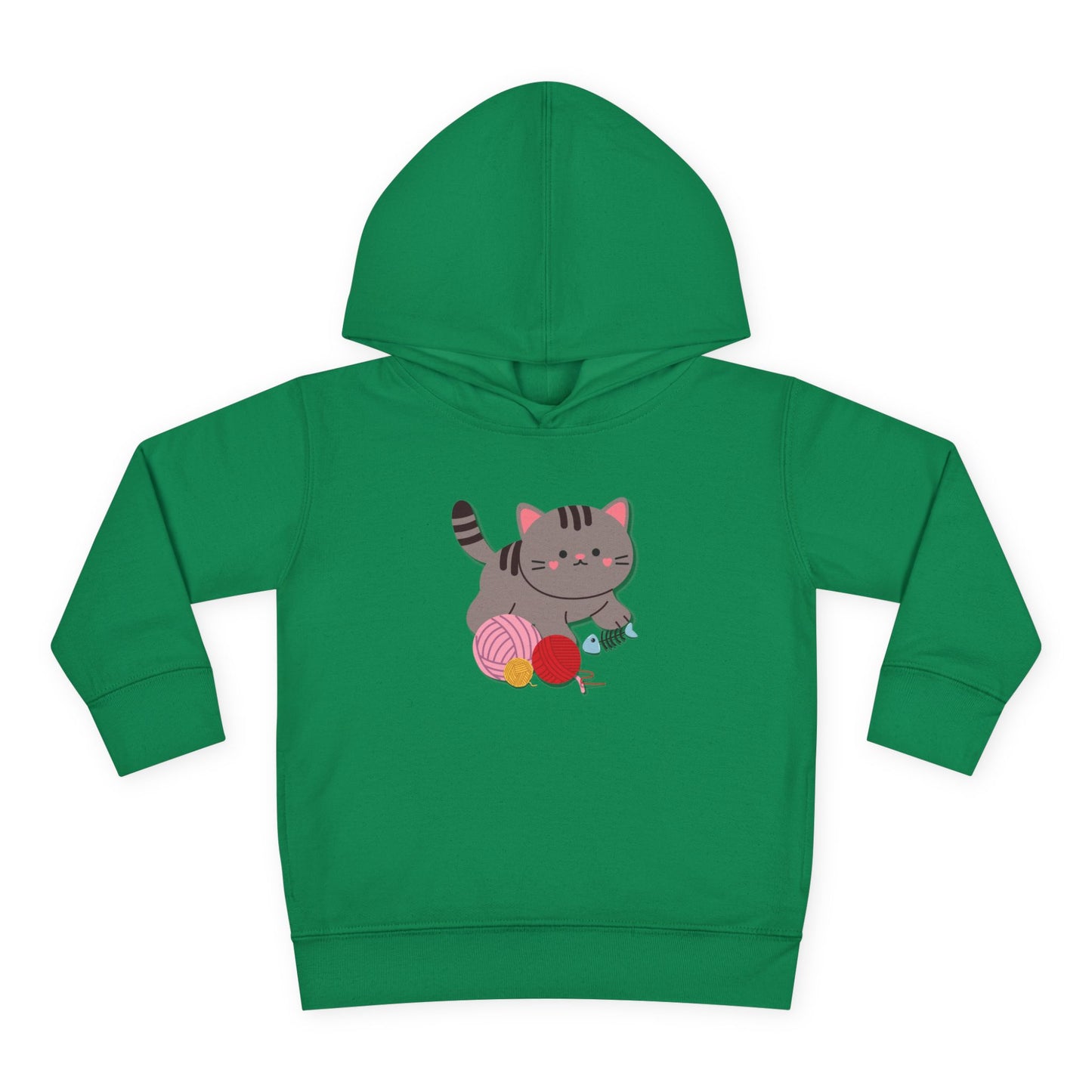 Cutie Kitten Toddler Fleece Hoodie