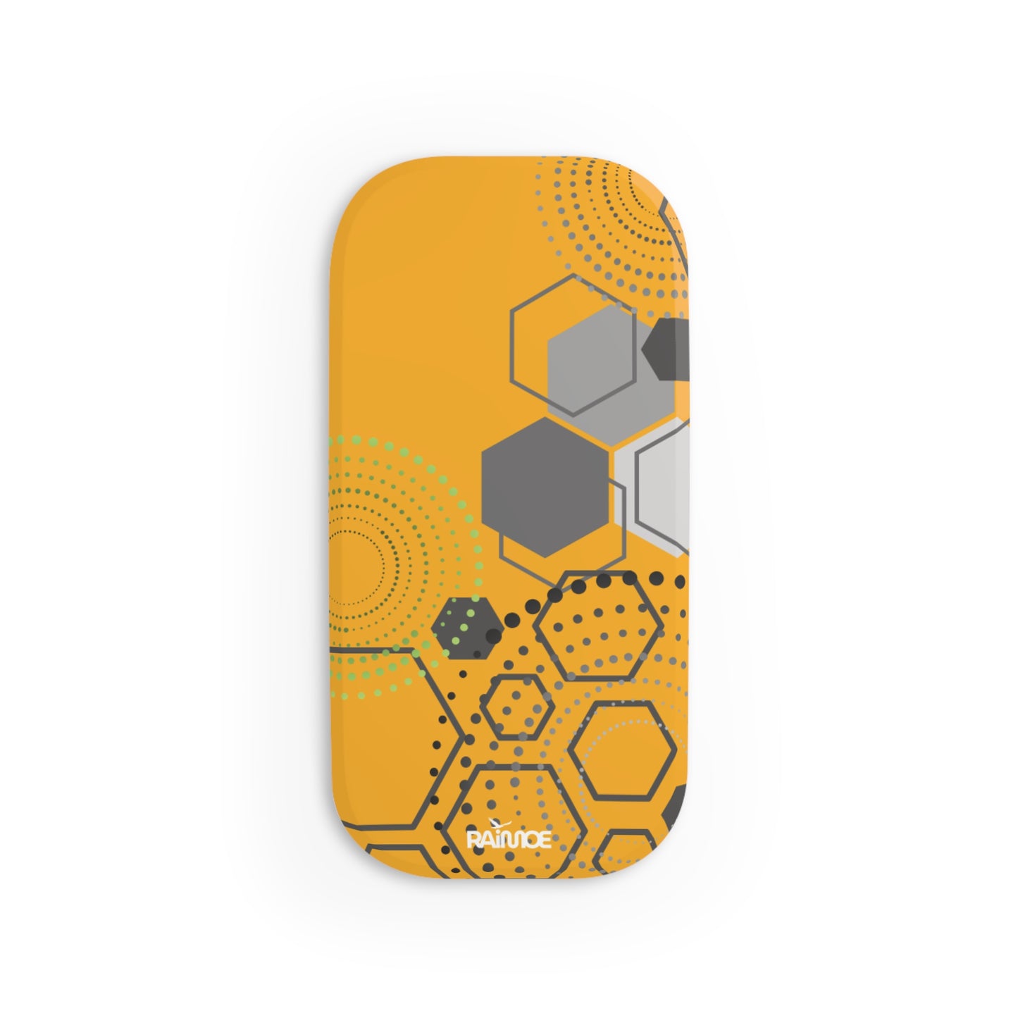 Agarre de clic para teléfono hexagonal amarillo