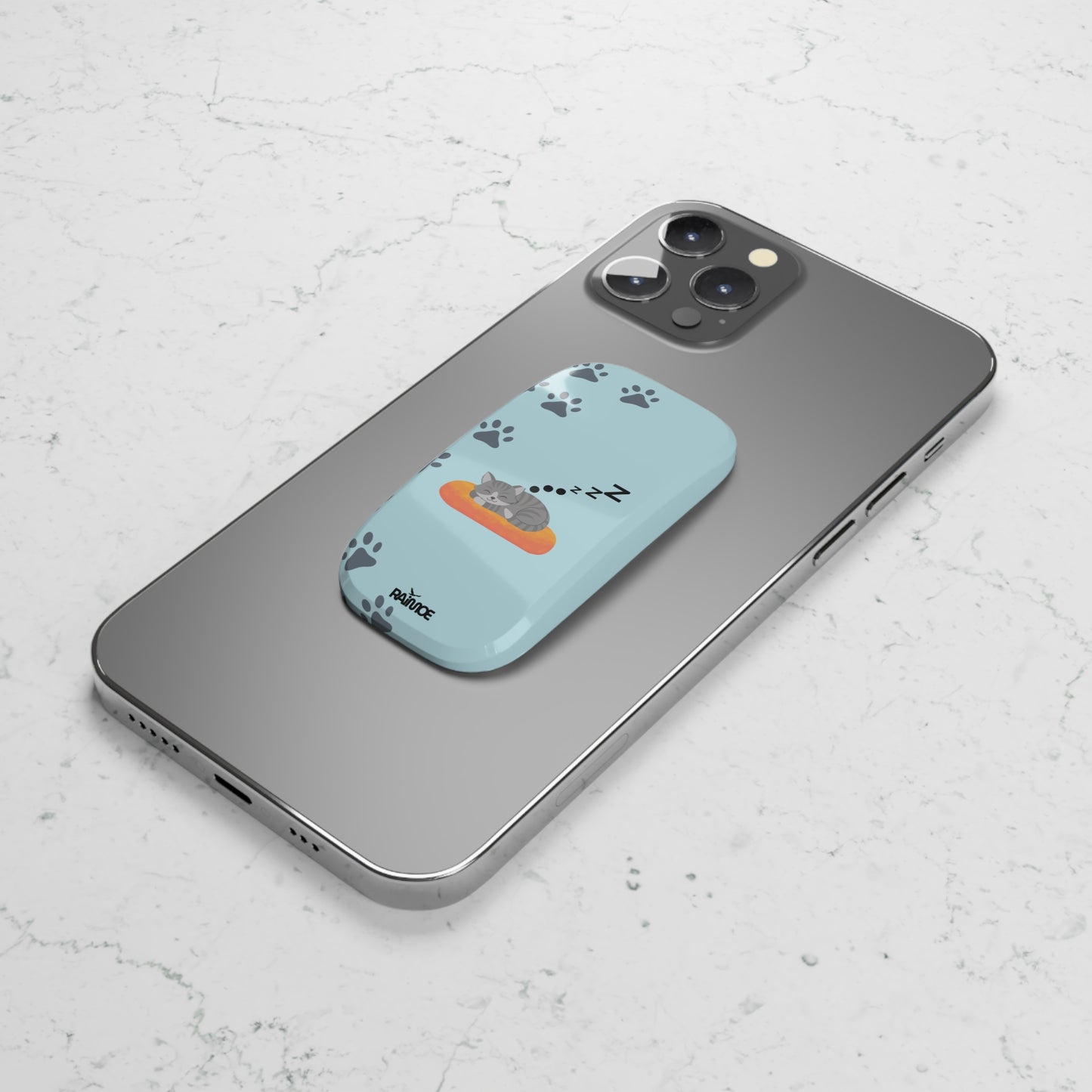 Snoozy Kitty Phone Click-On Grip