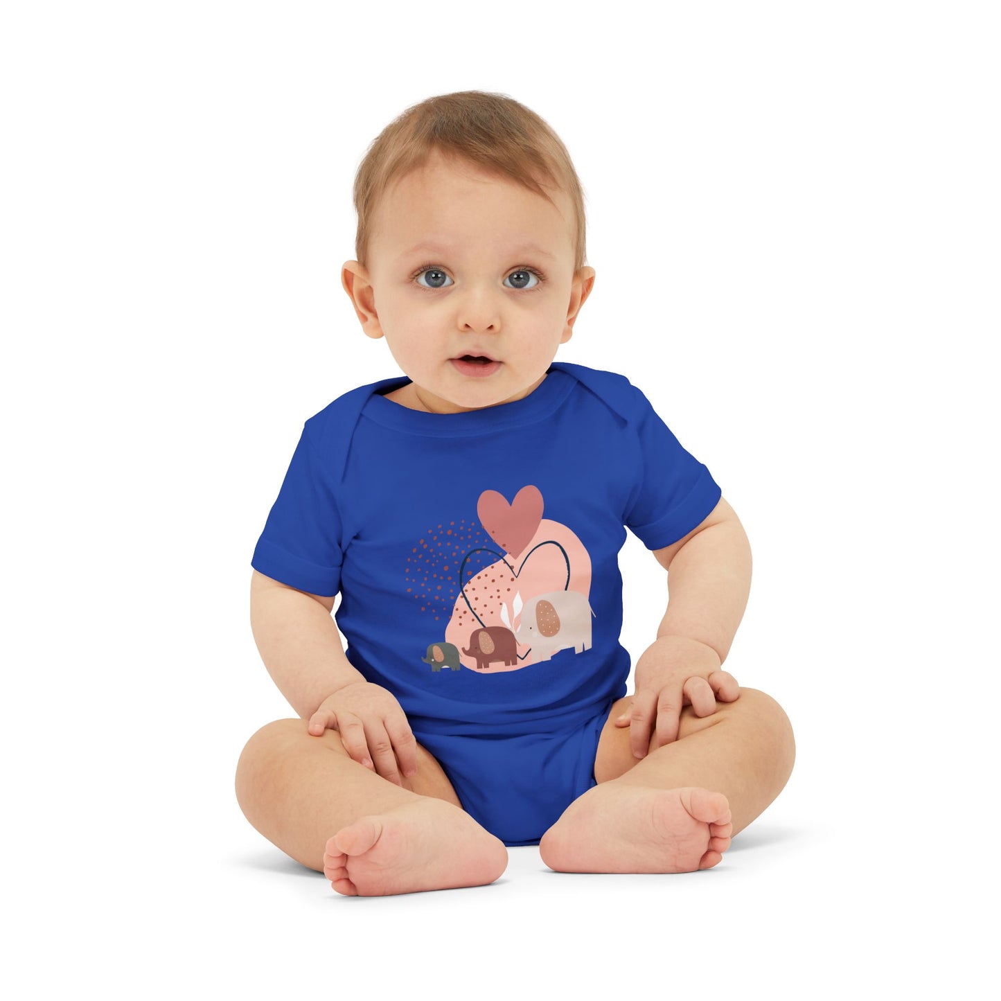 Love Elephants Short-Sleeve Bodysuit