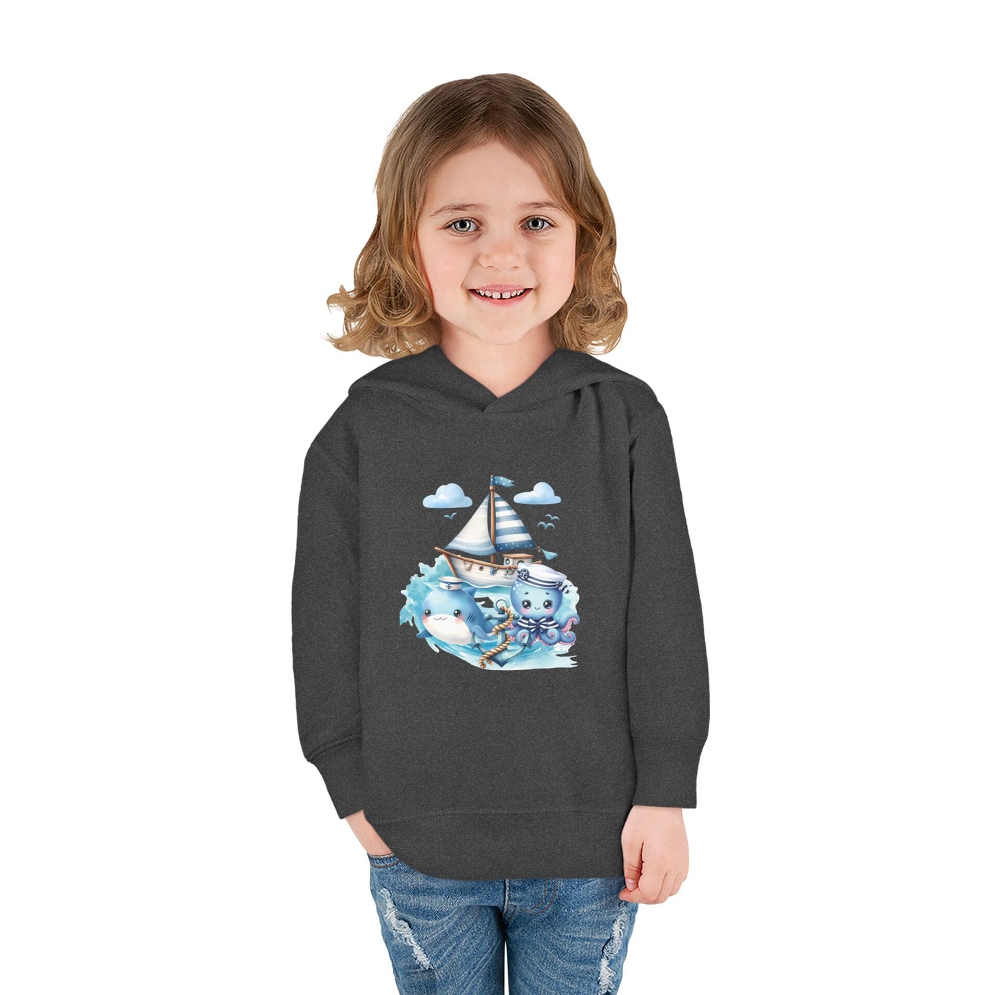 Nautical Sea Toddler Fleece Hoodie