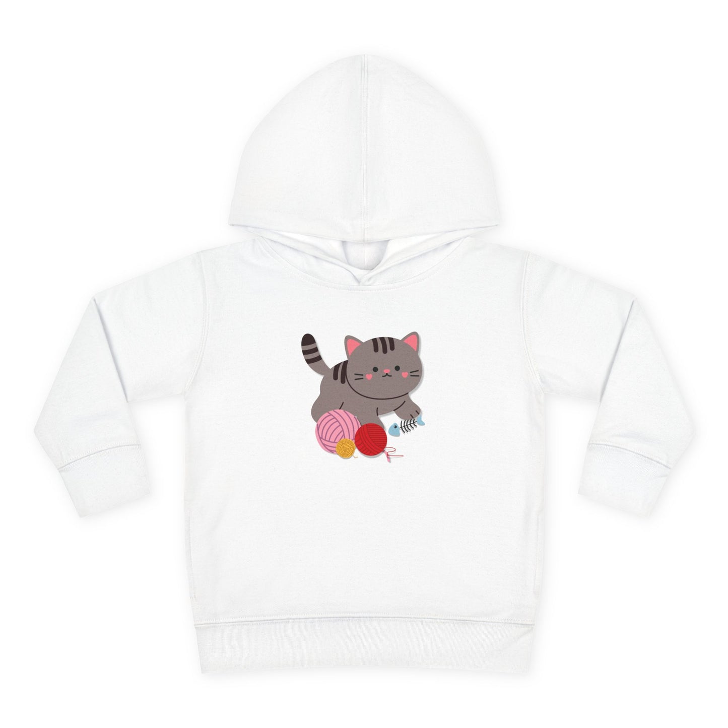 Cutie Kitten Toddler Fleece Hoodie