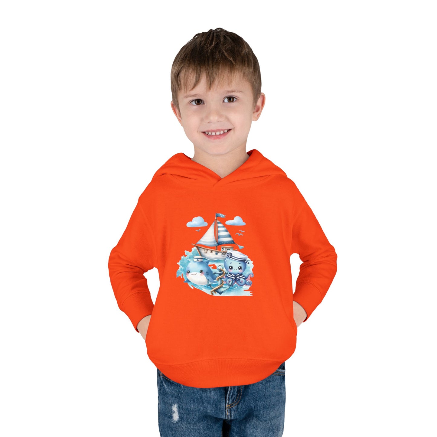 Nautical Sea Toddler Fleece Hoodie