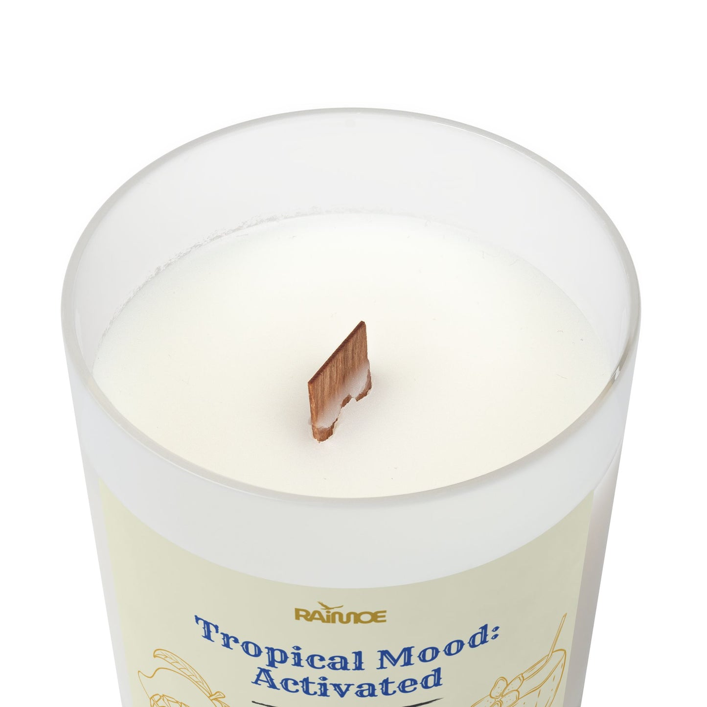 Frosted Glass Candle, 11 oz