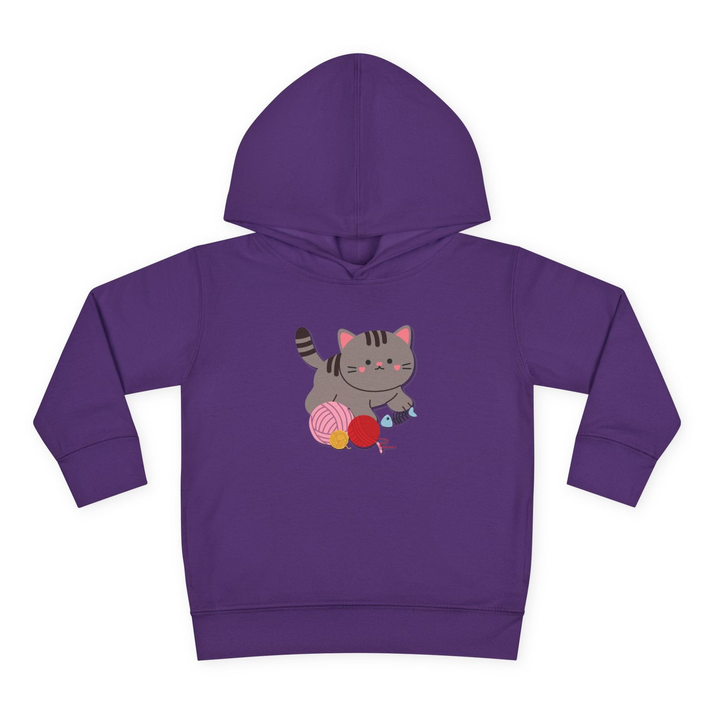 Cutie Kitten Toddler Fleece Hoodie