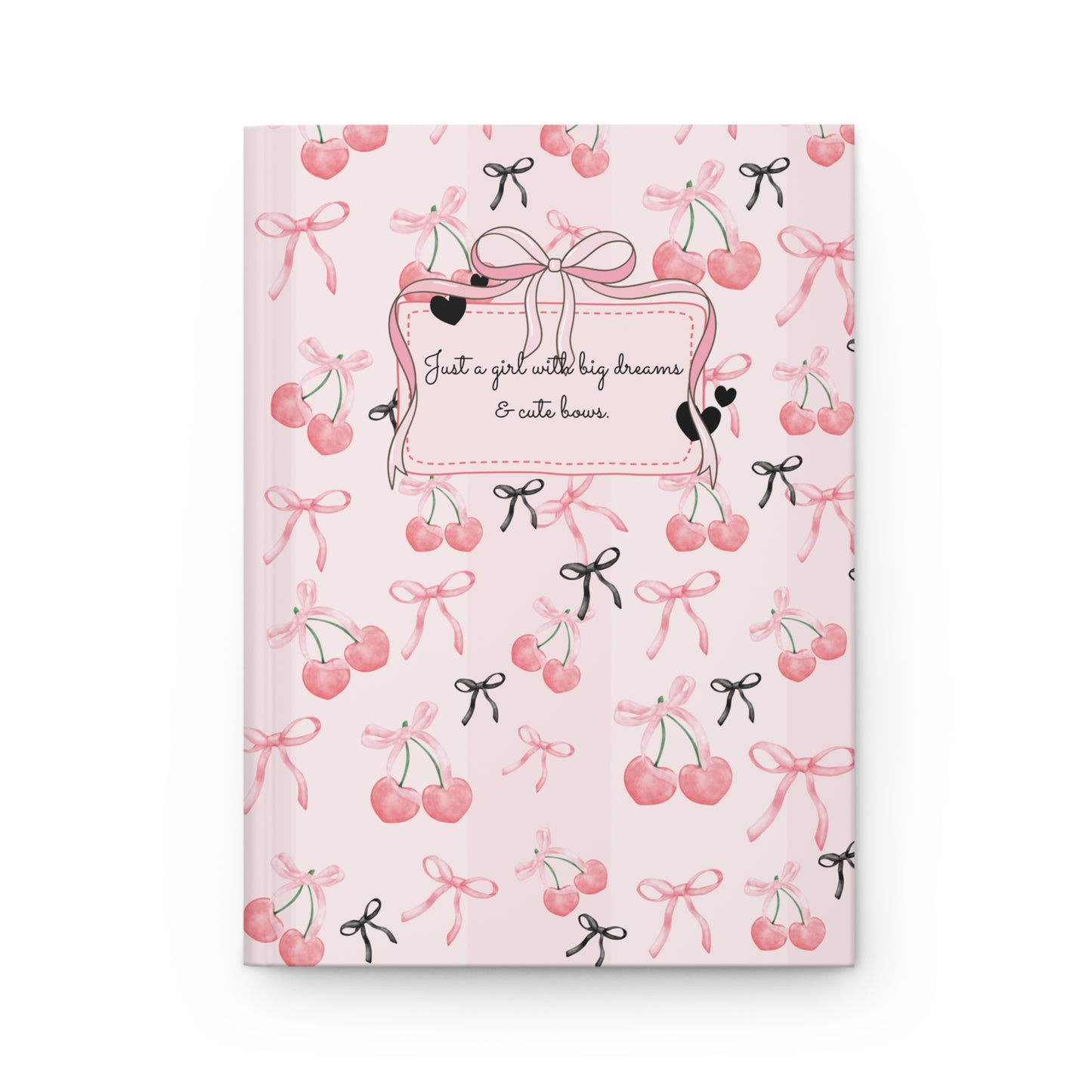 Cute Cherry Dreams Hardcover Journal (5.75" x 8")