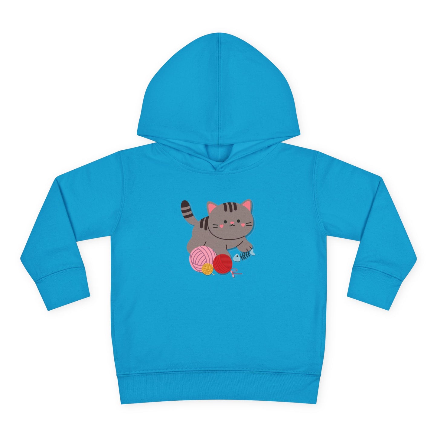 Cutie Kitten Toddler Fleece Hoodie