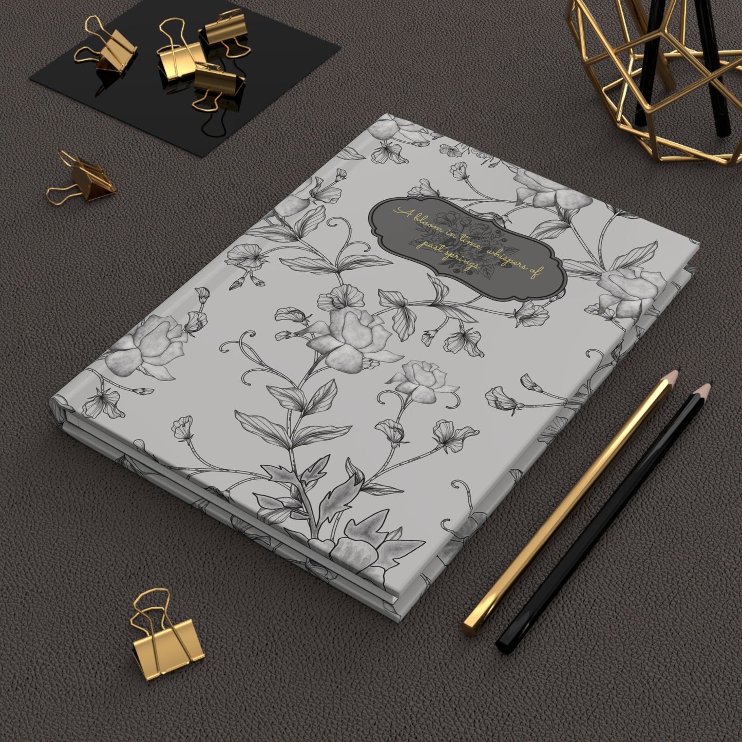 Victorian Floral Hardcover Journal (5.75" x 8")
