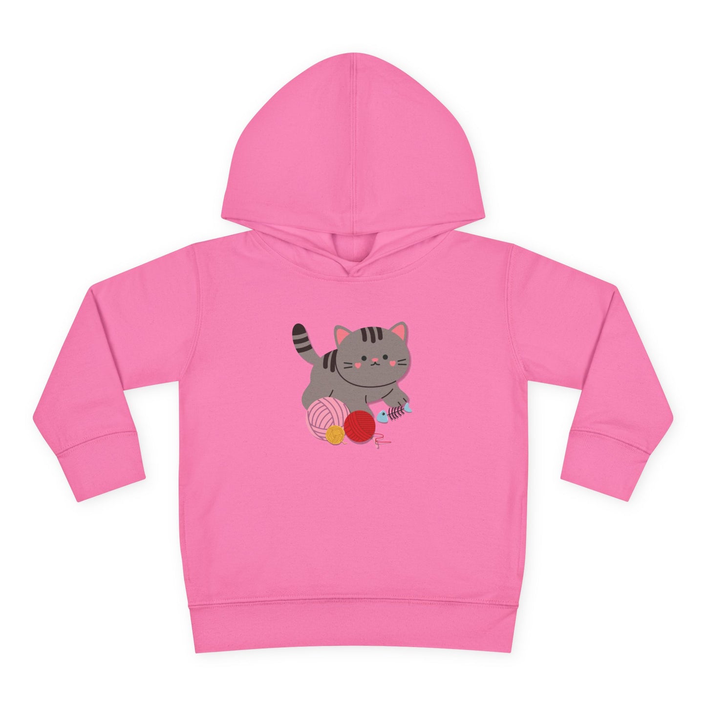 Cutie Kitten Toddler Fleece Hoodie