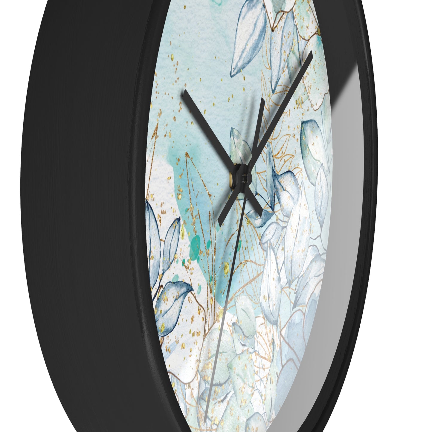 Watercolor Spring Floral Wall Clock