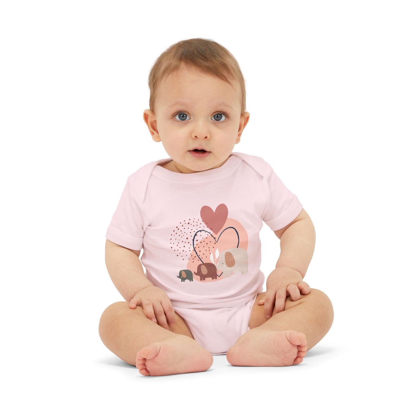 Love Elephants Short-Sleeve Bodysuit