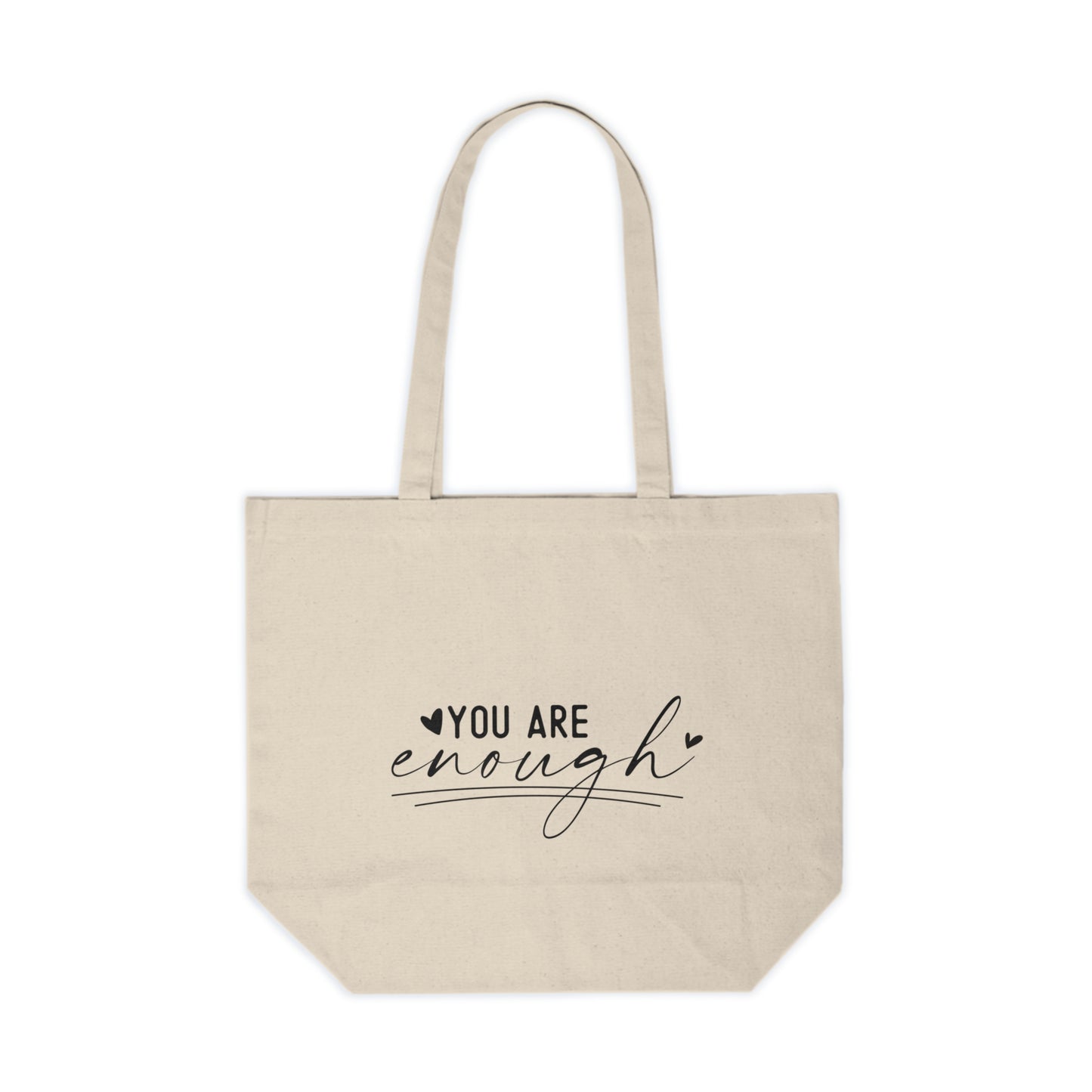 You are Enough Canvas Shopping Tote
