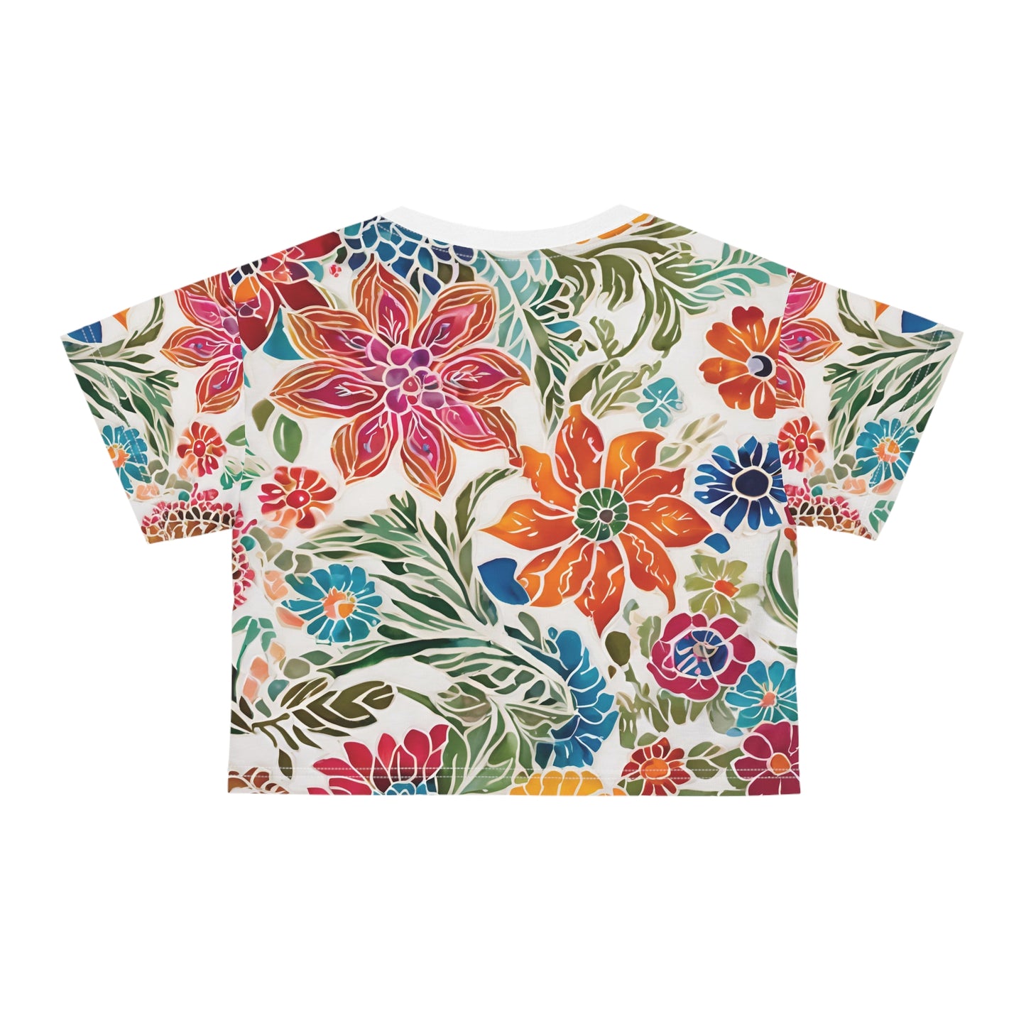 春のレディースクロップTシャツ