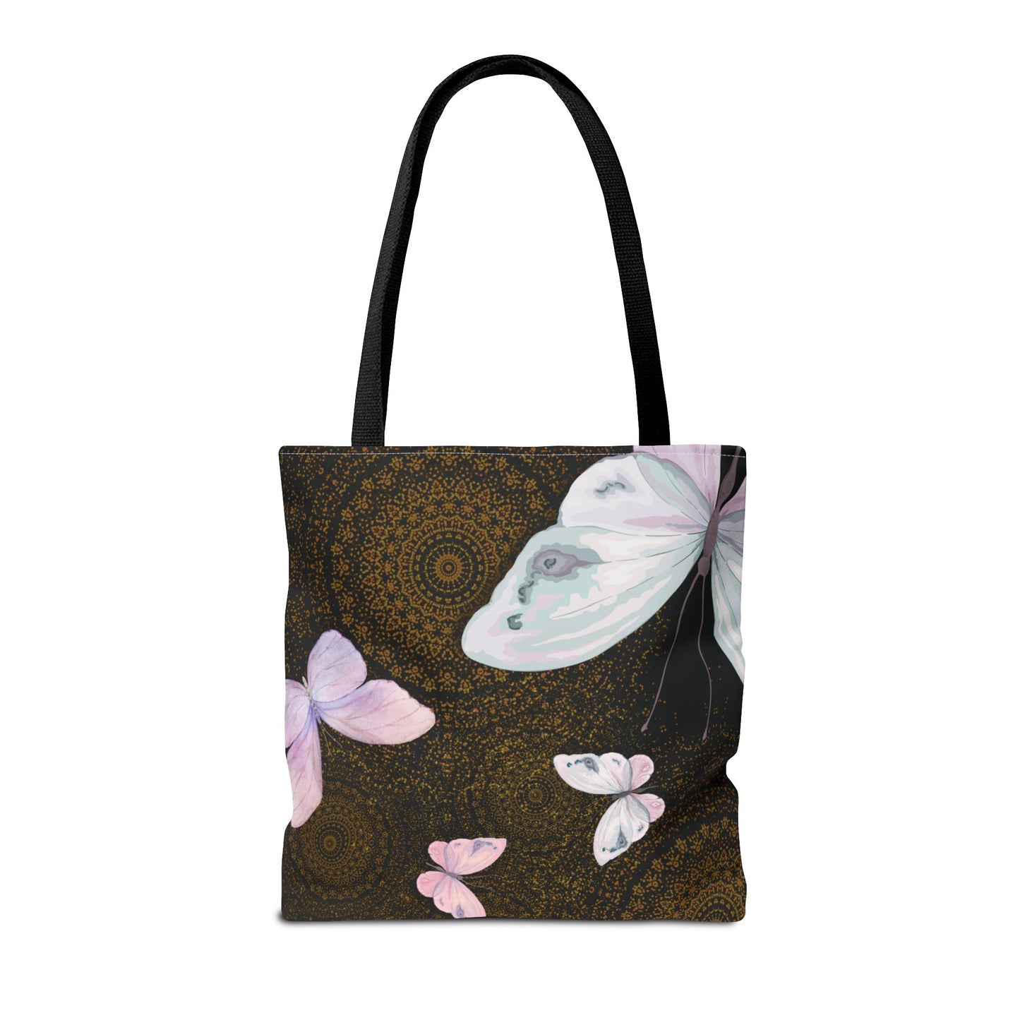 Bolsa de mano con mariposas en espiral