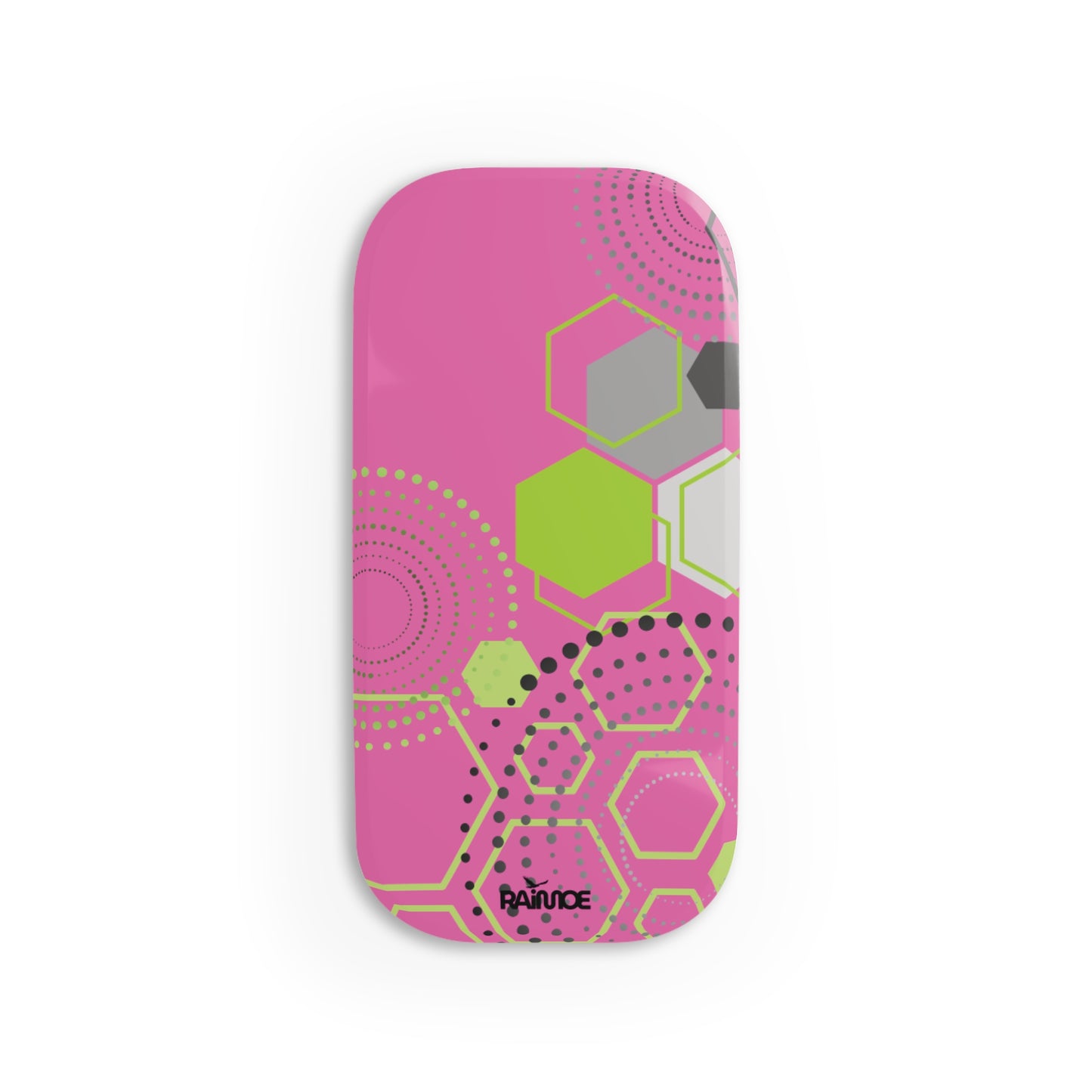 Agarre de clic para teléfono hexagonal rosa