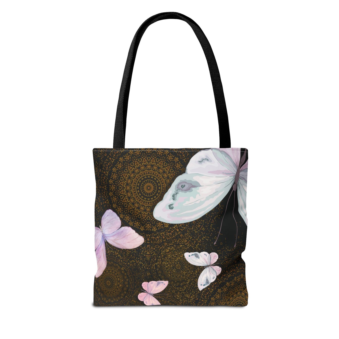Bolsa de mano con mariposas en espiral