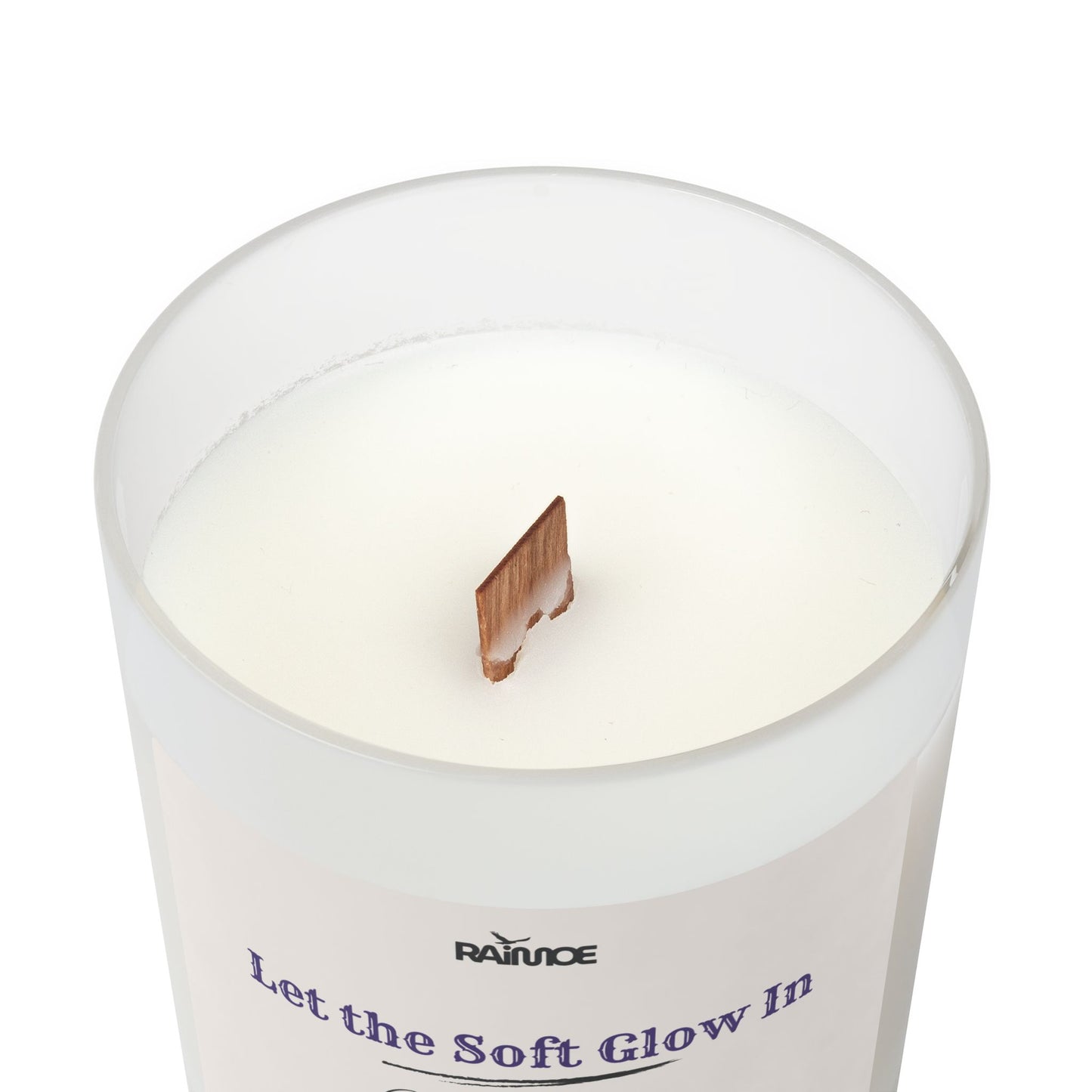 Frosted Glass Candle, 11 oz