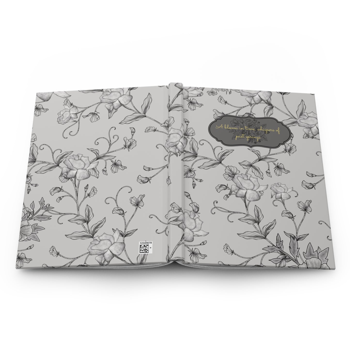 Victorian Floral Hardcover Journal (5.75" x 8")