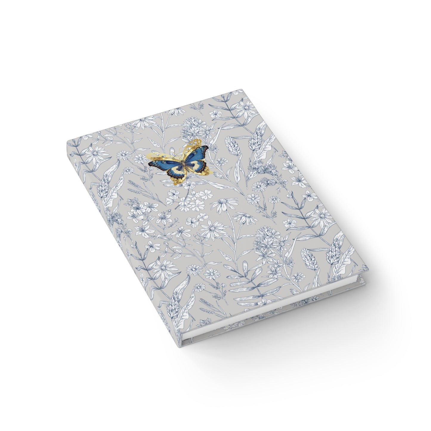 Butterfly Floral Blank Journal