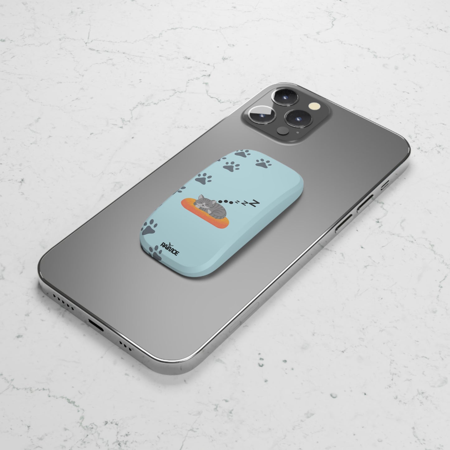 Snoozy Kitty Phone Click-On Grip