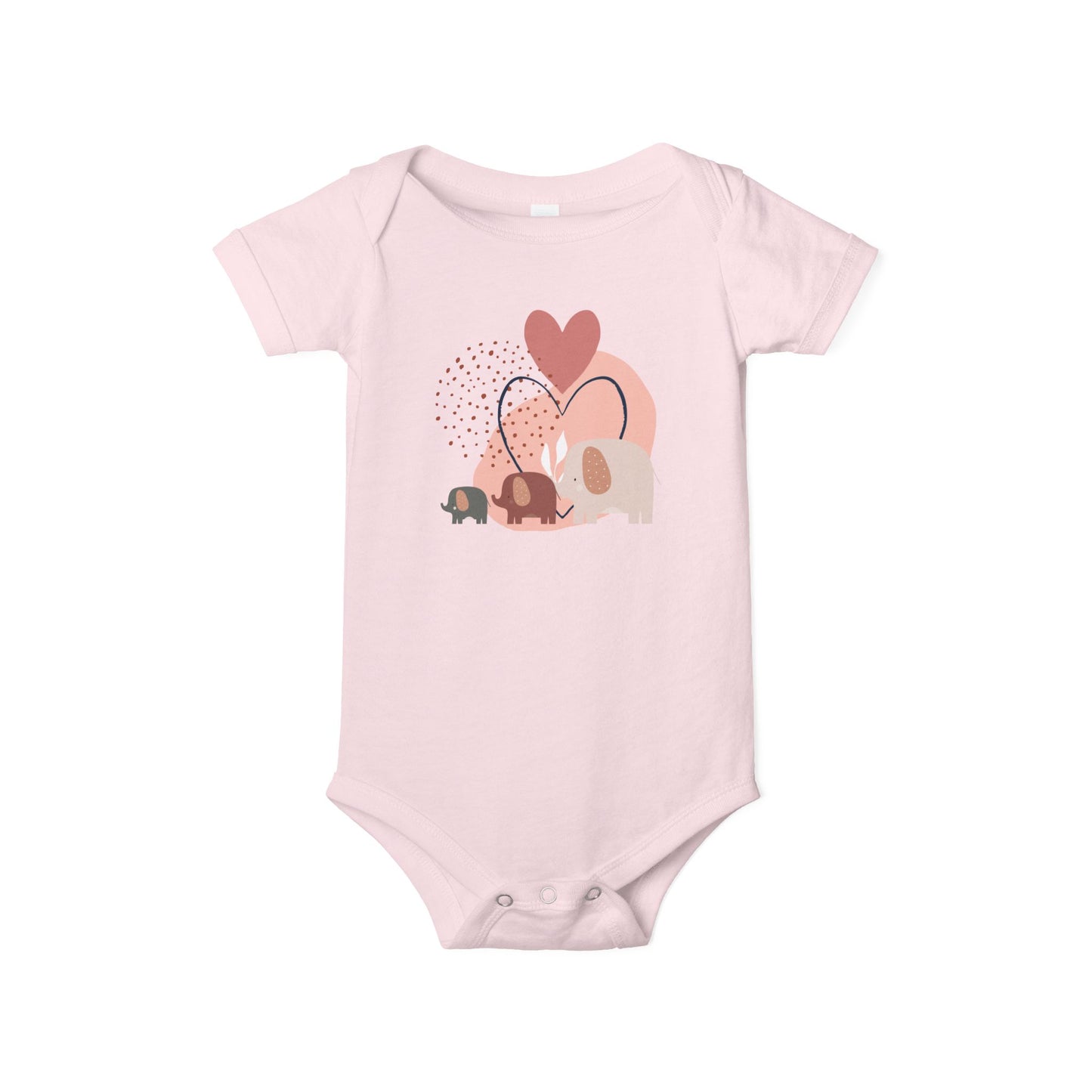 Love Elephants Short-Sleeve Bodysuit