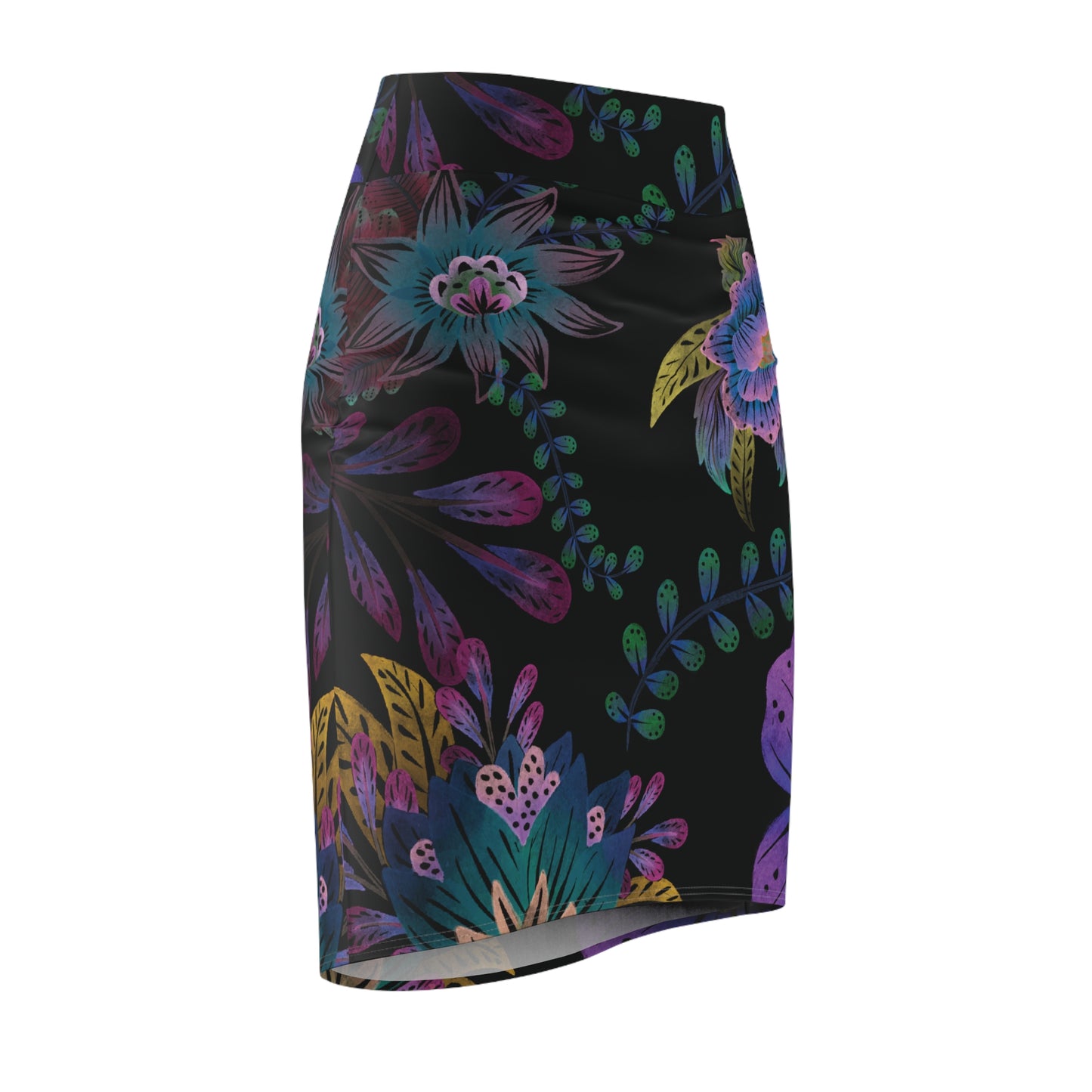 Purple Lumina Women's Pencil Skirt