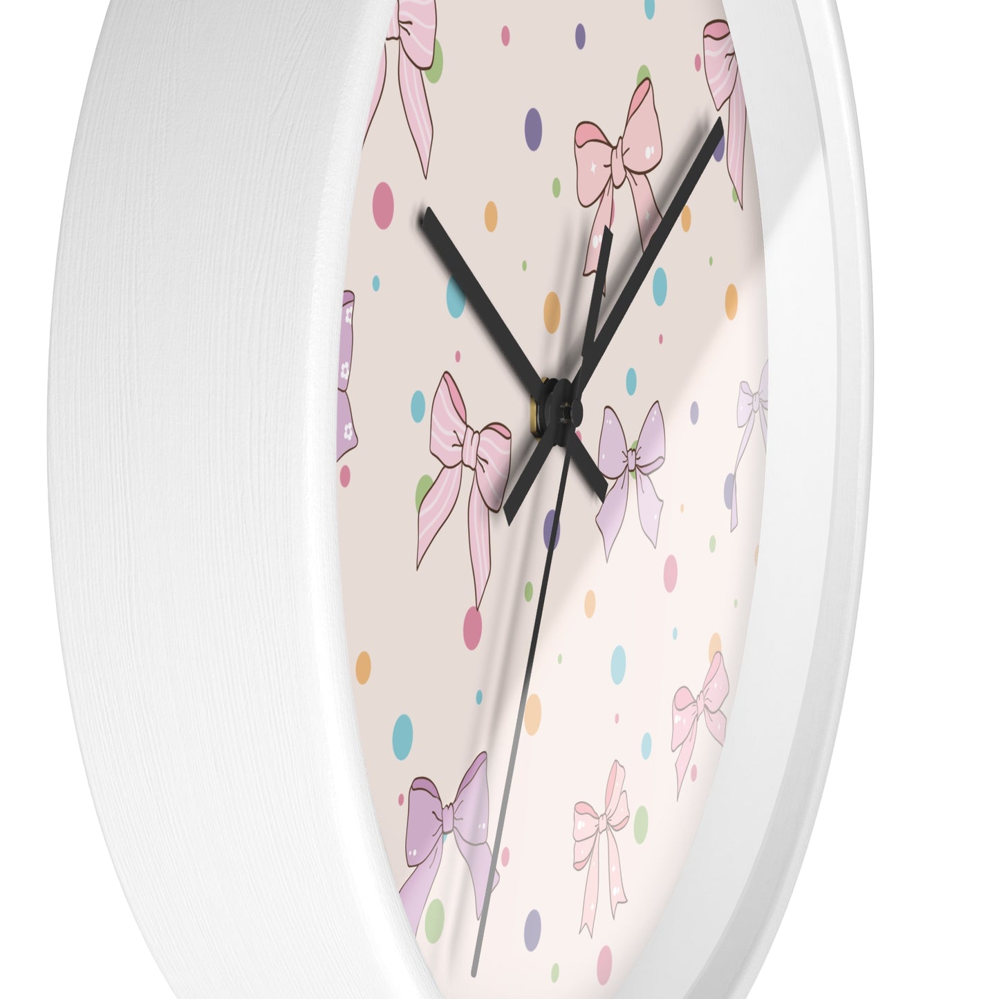 Playful Bow Wall Clock