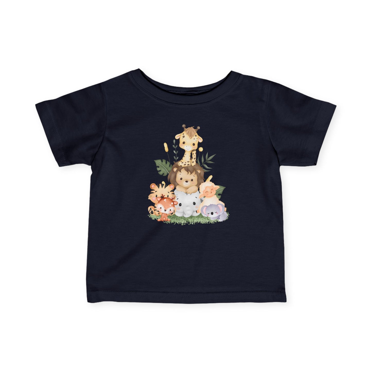 サファリアニマルベビーTシャツ