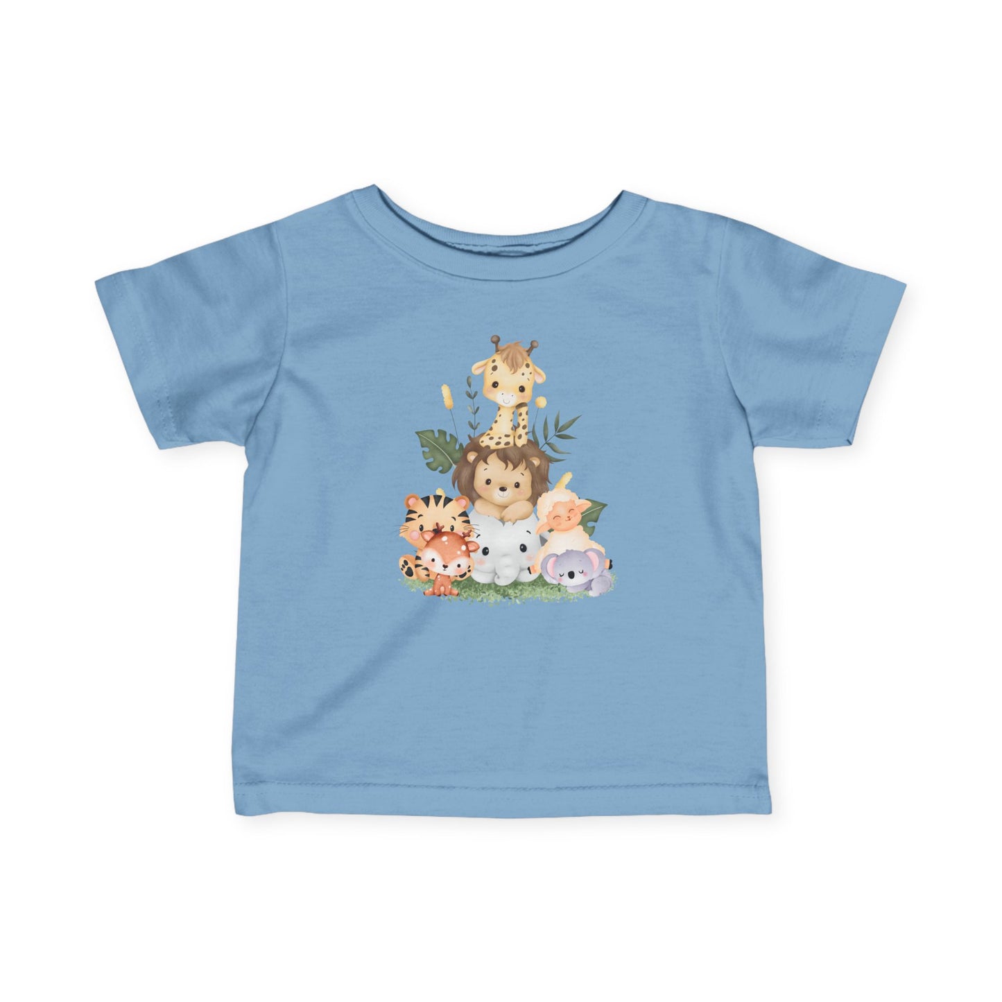 サファリアニマルベビーTシャツ