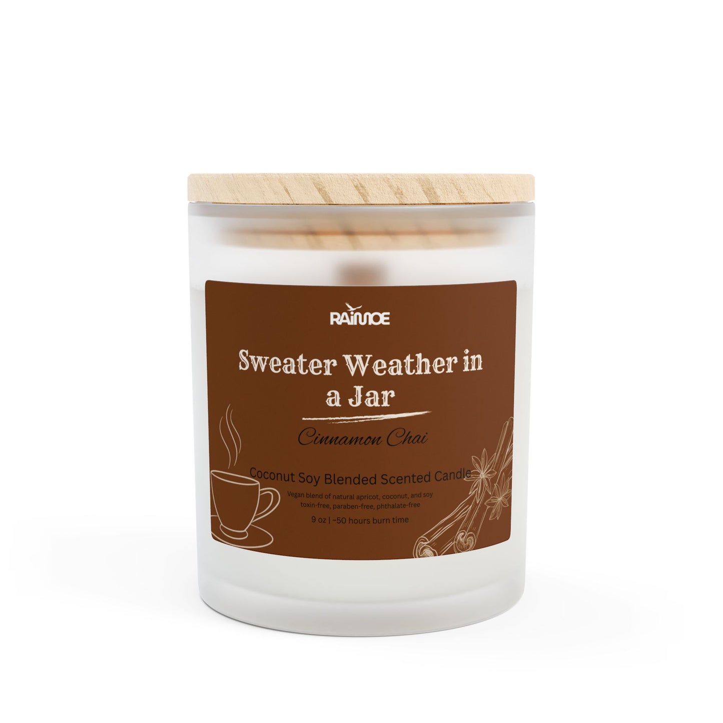 Frosted Glass Candle, 11 oz